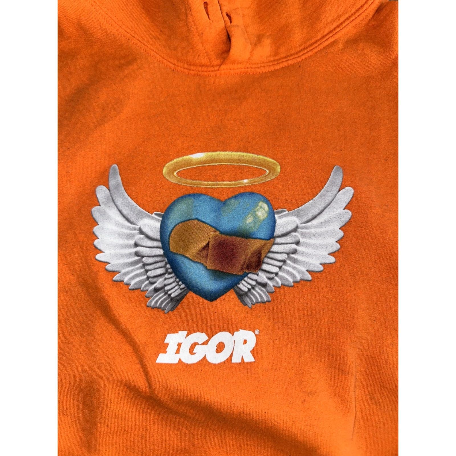 Vintage VINTAGE Tyler The Creator Igor Hoodie Orange Small Mens Sweatshirt 19x24 Size US S / EU 44-46 / 1 - 2 Thumbnail