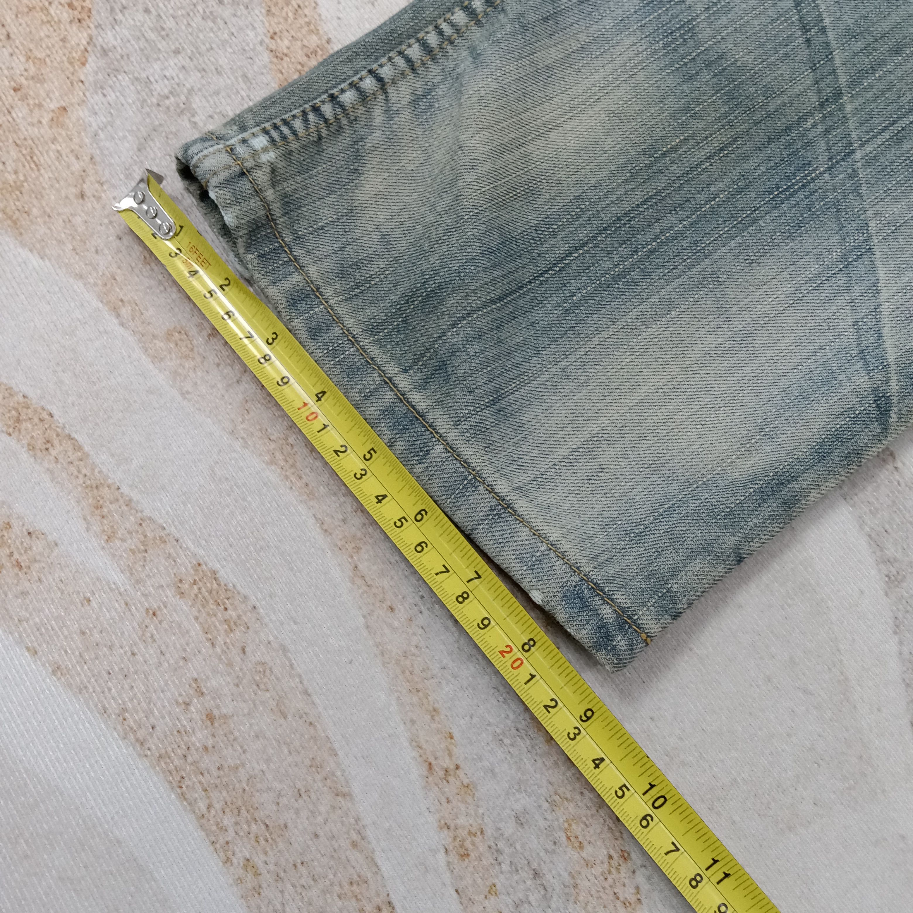 FUSAI F.U.S.AI Focus USA Bikers Double Knee Denim Jeans C258N25 Size US 32 / EU 48 - 14 Thumbnail