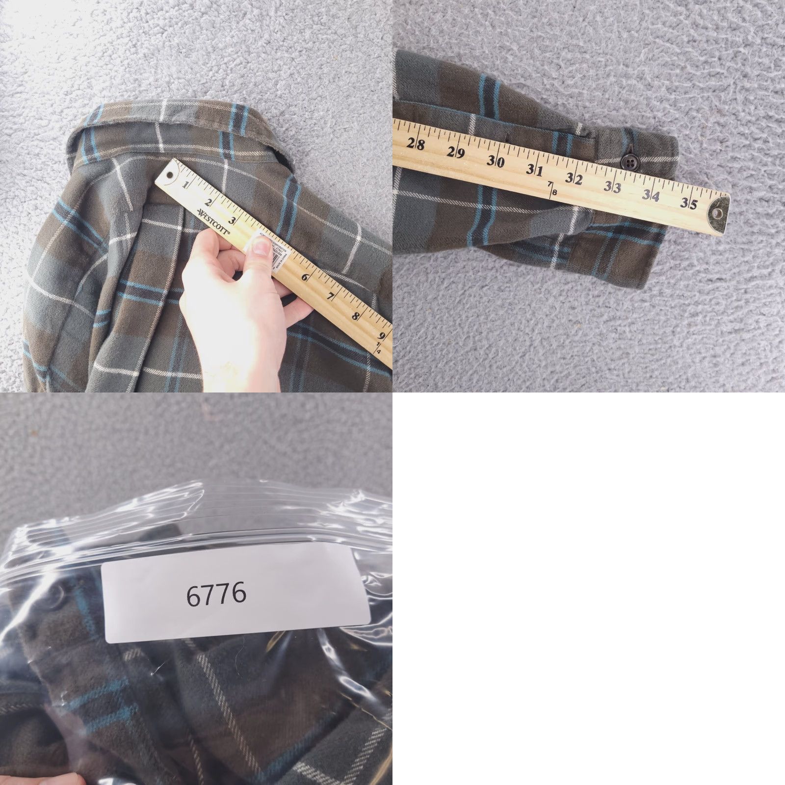 Polo Ralph Lauren VINTAGE Polo Ralph Lauren Shirt Mens Large Brown Flannel Overshirt Size US L / EU 52-54 / 3 - 8 Thumbnail