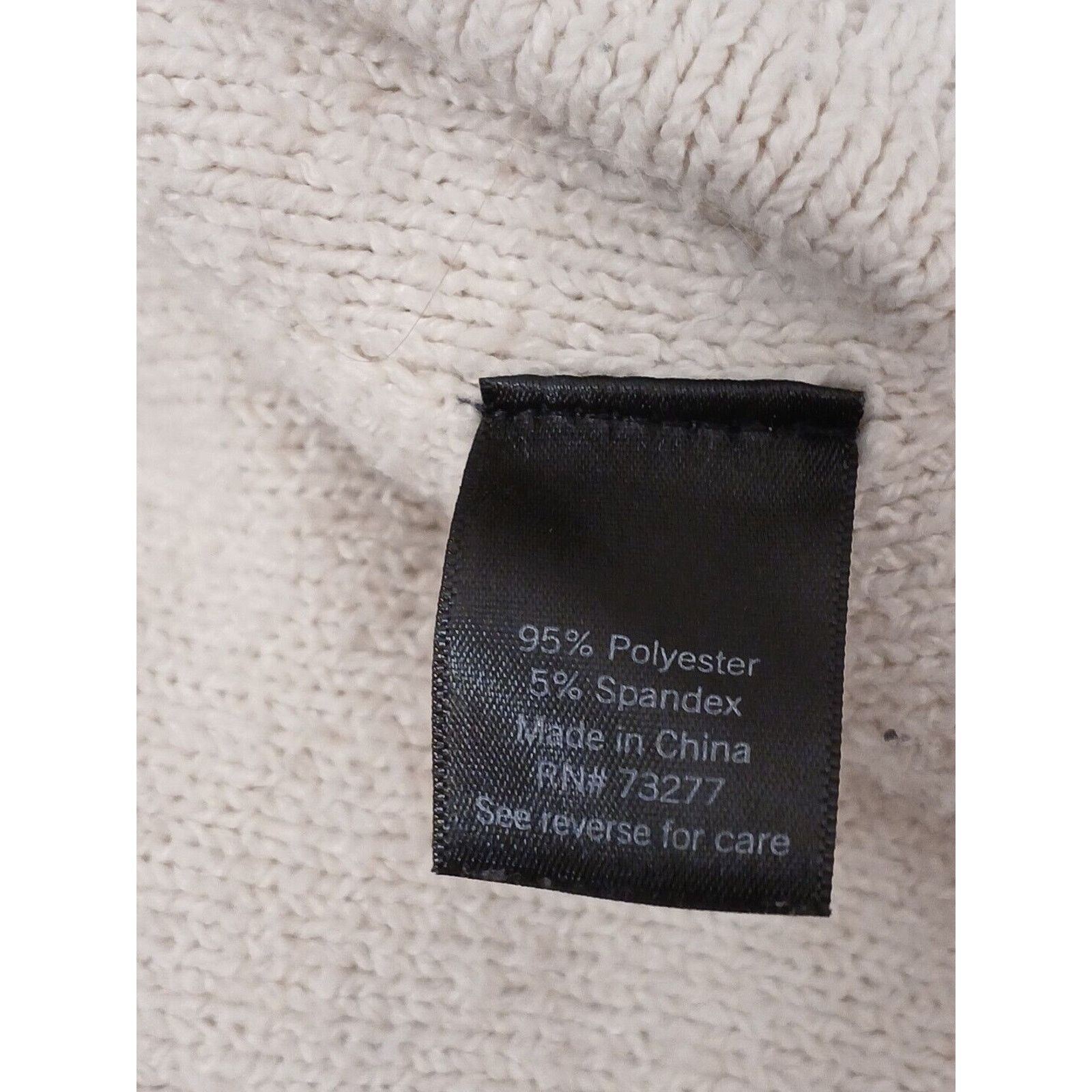 Vera Wang Simply Vera Wang Sweater Sz XXL Beige Chunky Cowl LAGENLOOK Size XXL / US 16-18 / IT 52-54 - 18 Thumbnail