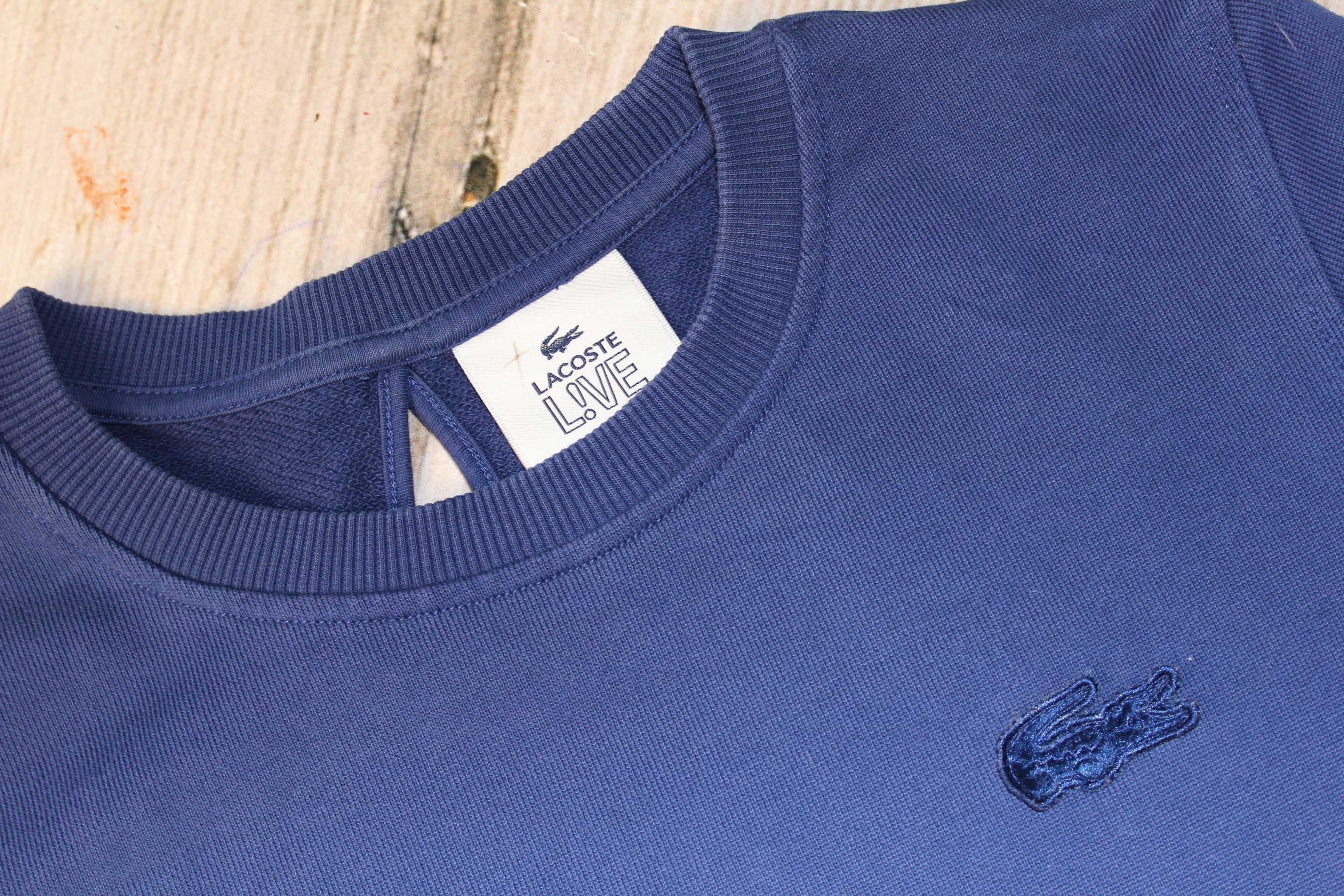 Lacoste Women's Lacoste Live Blue Jumper Sweater Size S / US 4 / IT 40 - 1 Thumbnail