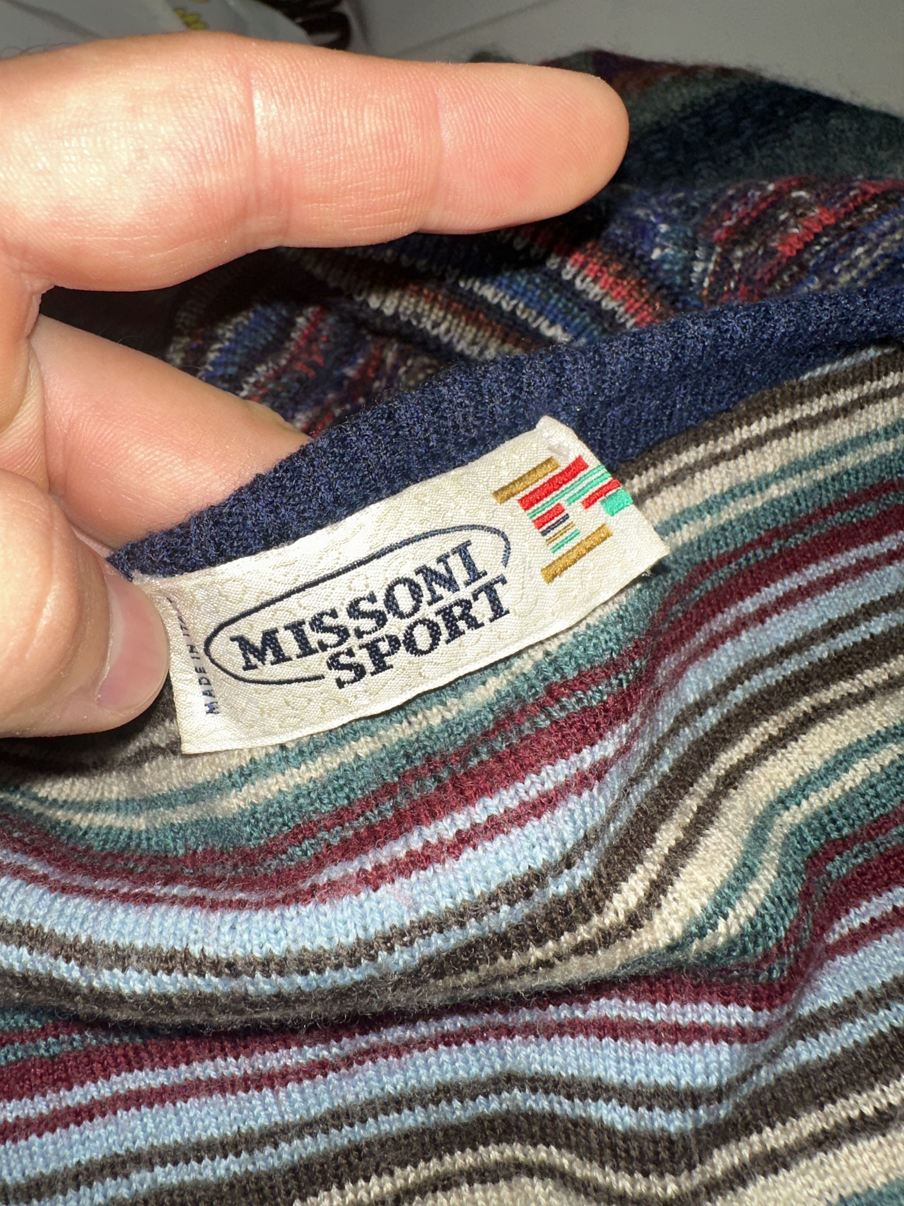 Missoni Missoni Sport Cardigan 3D Knit Retro Sweater Size 54 Size US L / EU 52-54 / 3 - 11 Thumbnail