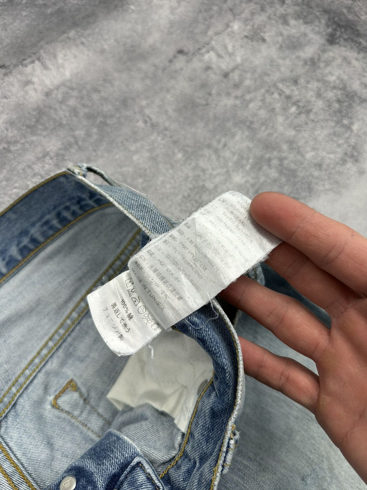 Carhartt Vintage Carhartt Thrashed Blue Crazy Faded Denim Jeans Y2K Size US 32 / EU 48 - 14 Thumbnail