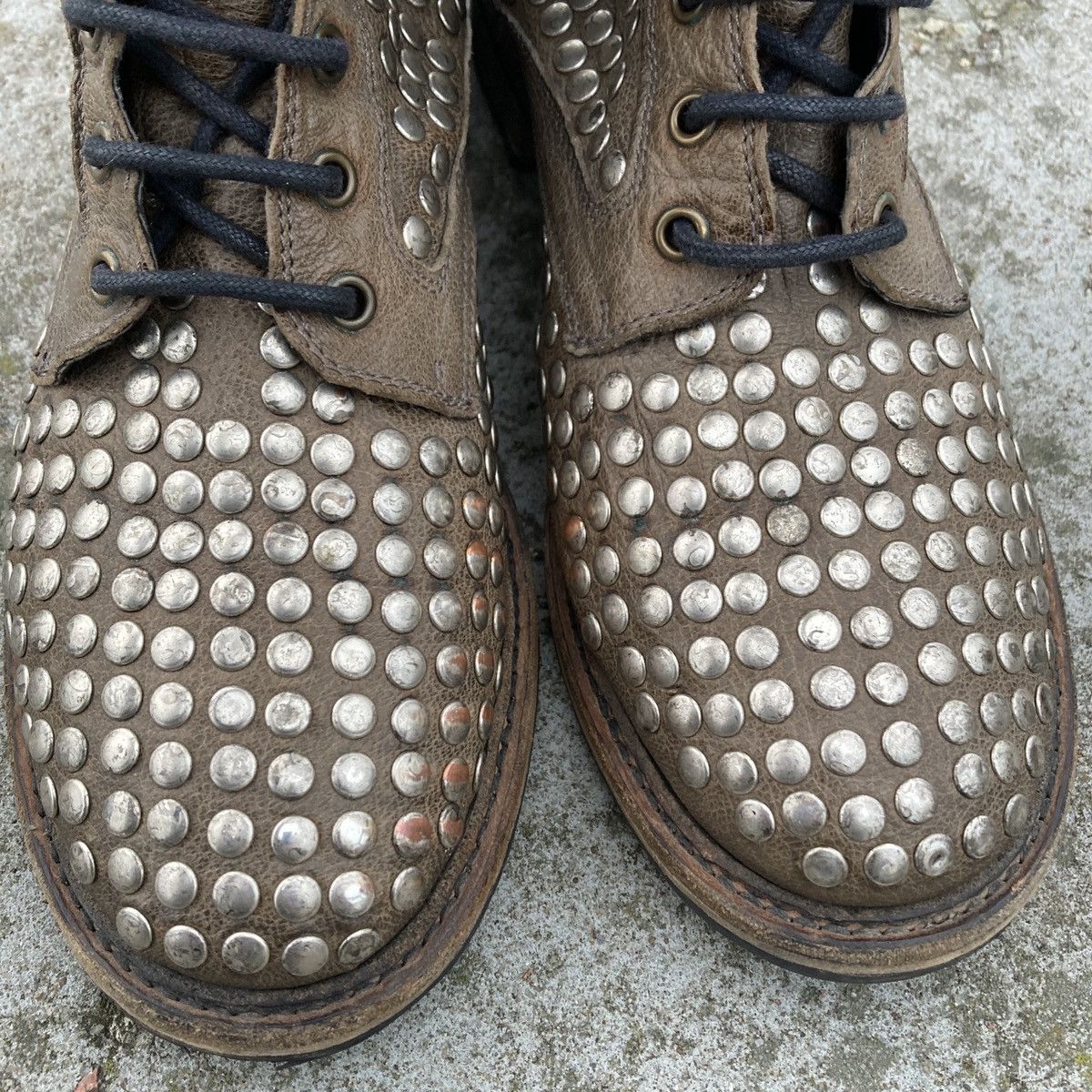 Other Fatte a mano leather studded boots Size US 6.5 / EU 39-40 - 3 Thumbnail