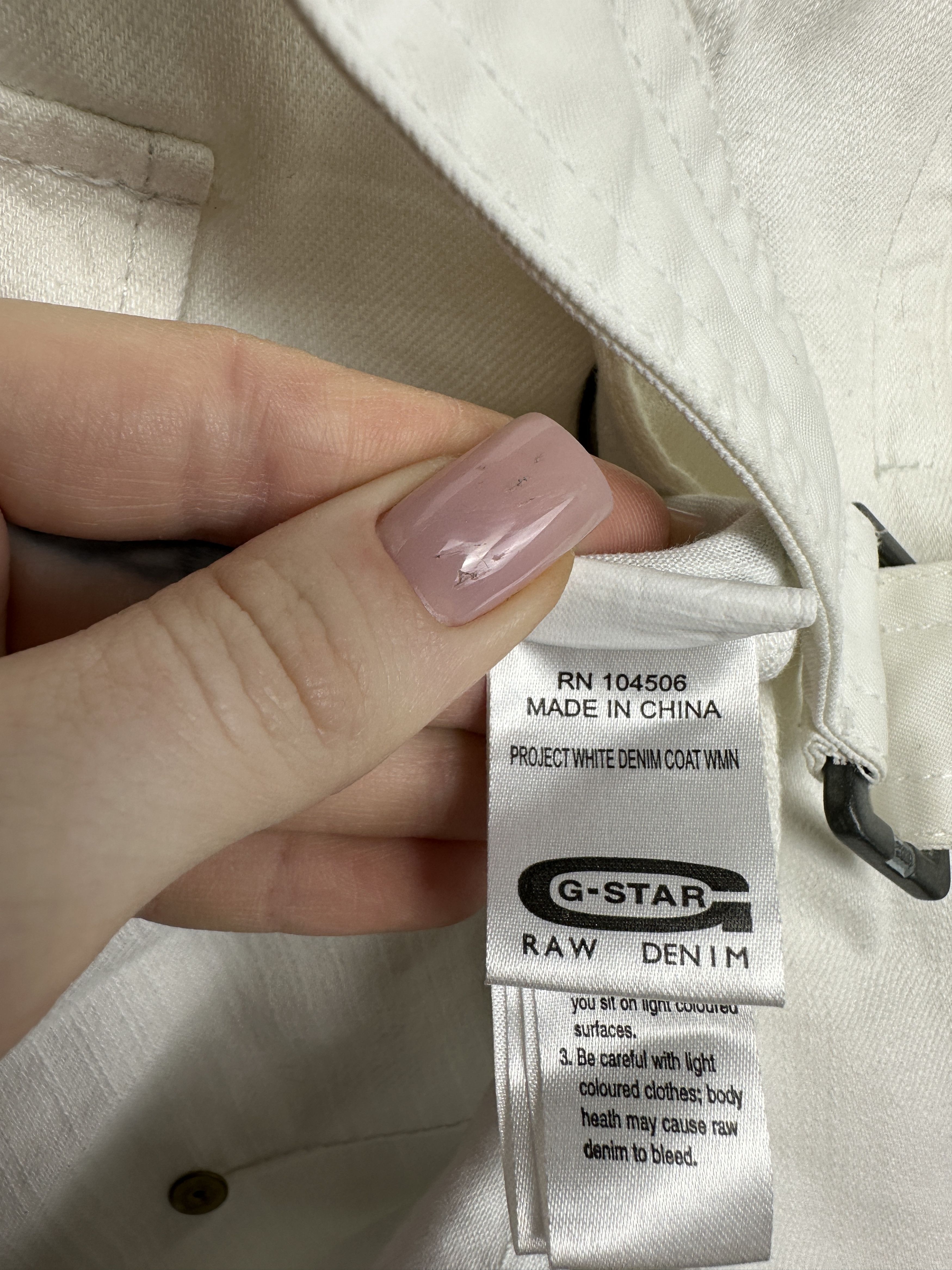 G-Star G Star Raw Womens Project White Denim Coat Jacket Size S / US 4 / IT 40 - 7 Thumbnail