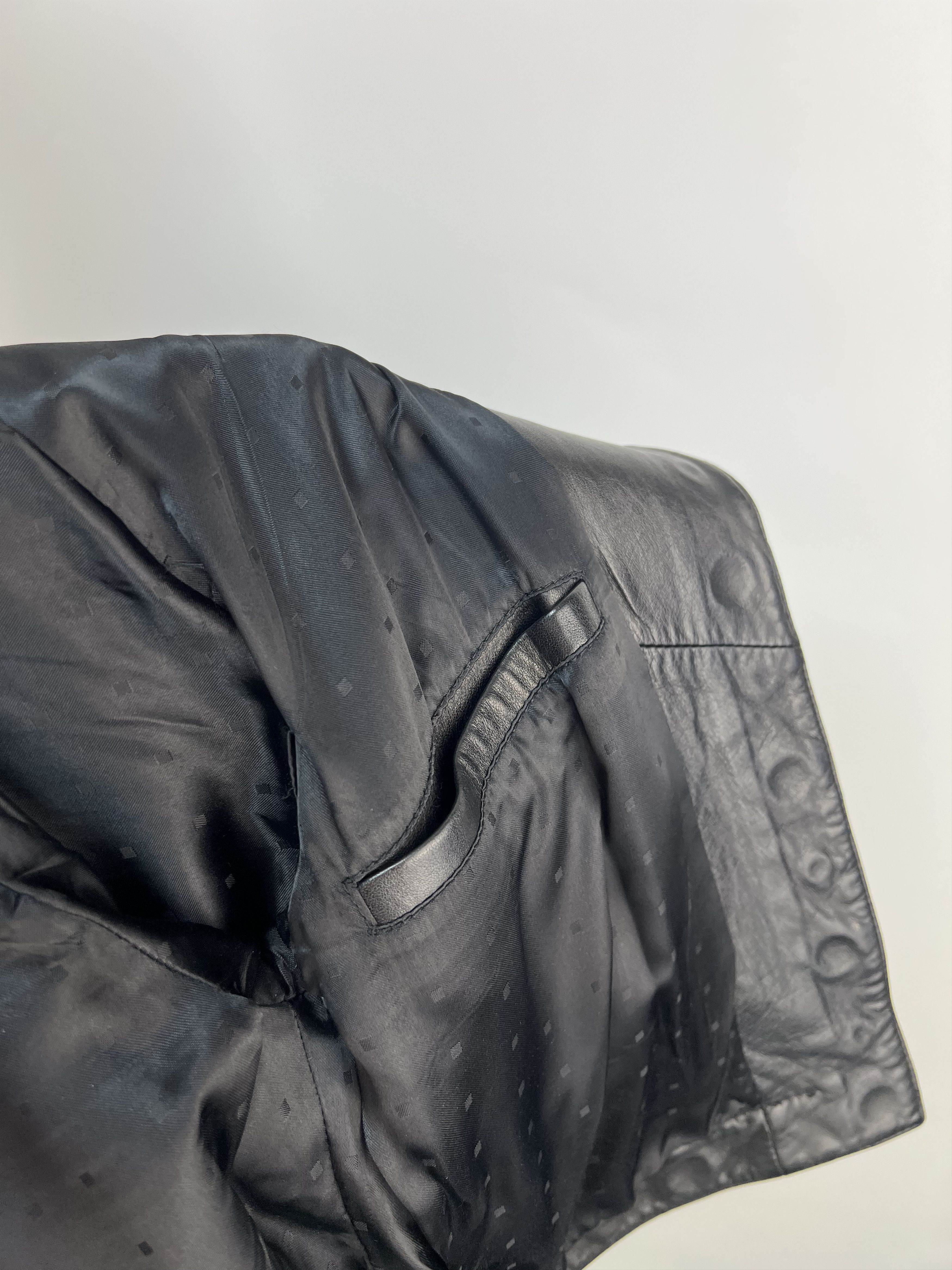 Vintage 80s Rare Vintage Dino’z Women’s Leather Jacket Size IT 44 Size M / US 6-8 / IT 42-44 - 16 Thumbnail