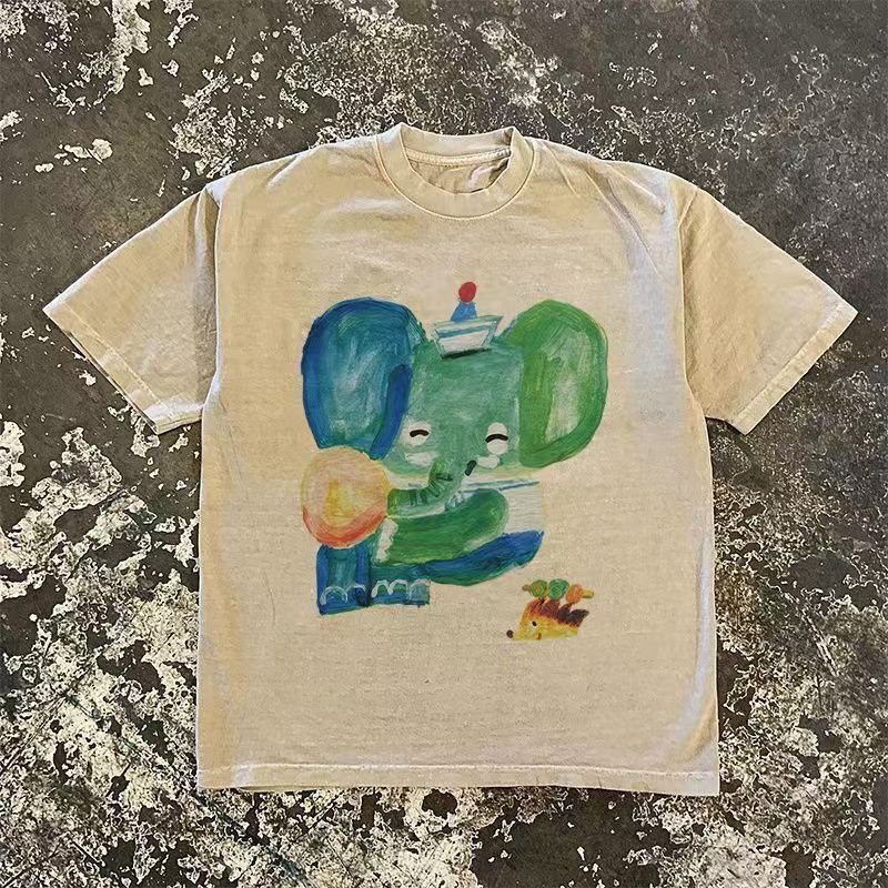 Vintage Apricot washed vintage elephant print t-shirt Size US M / EU 48-50 / 2 - 1 Thumbnail