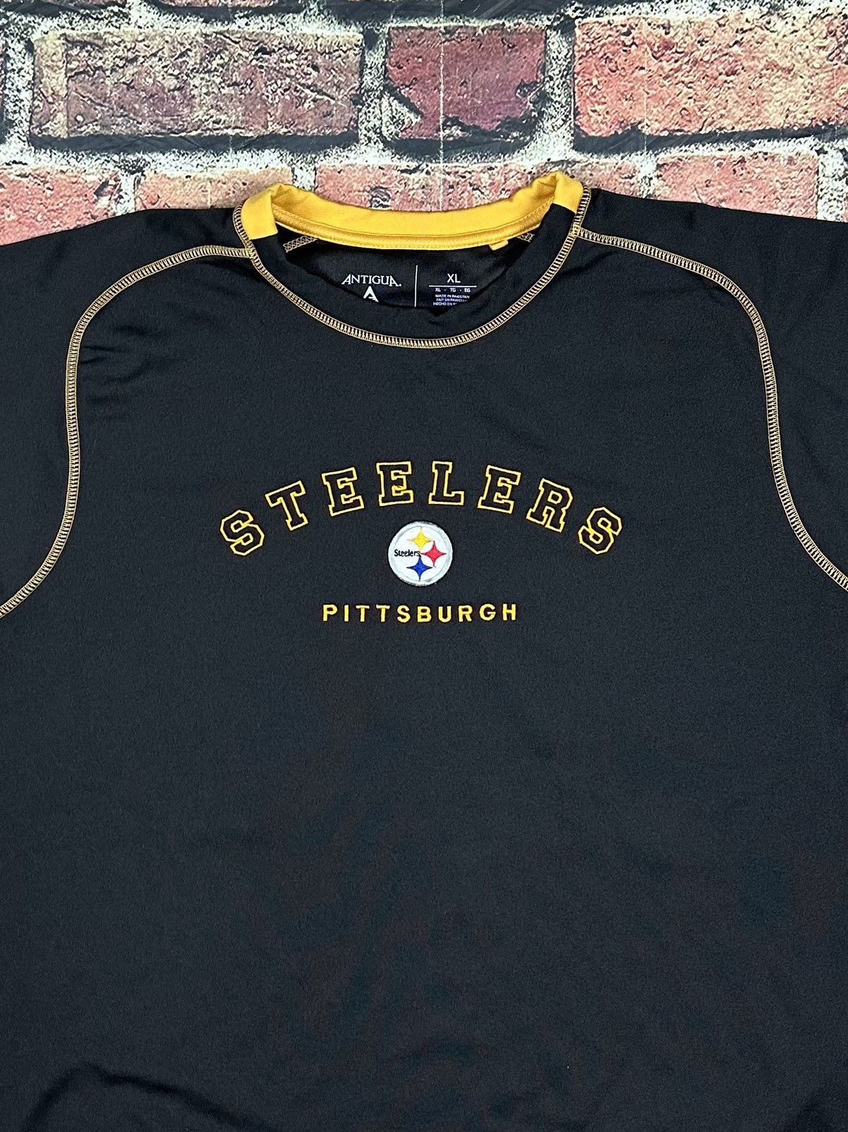 Antigua × NFL Pittsburgh Steelers NFL Antigua Crewneck Sweatshirt Pullover Size US XL / EU 56 / 4 - 3 Thumbnail