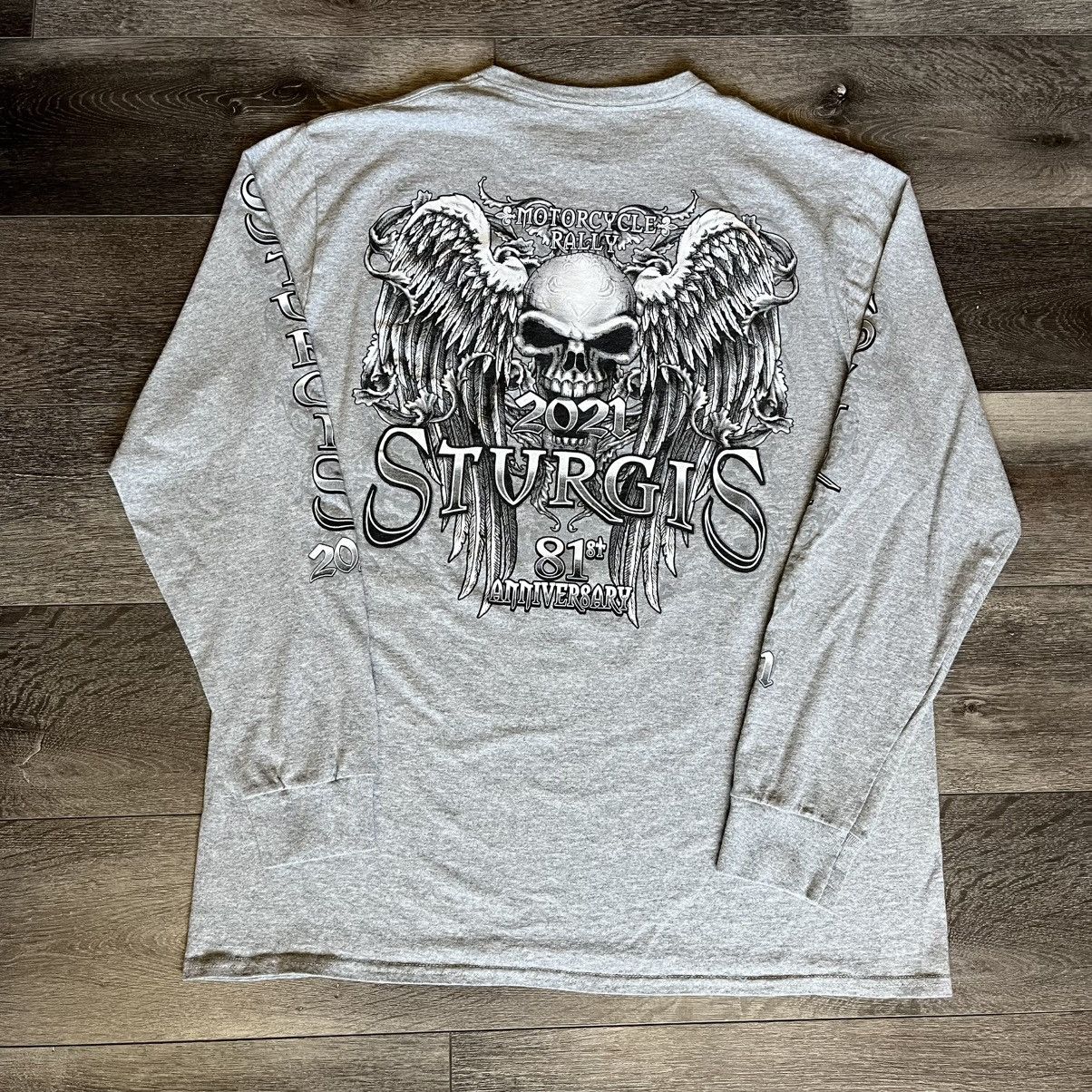 Affliction Vtg Sturgis Motorcycle Rally Affliction Skull Longsleeve Tee Size US XL / EU 56 / 4 - 2 Thumbnail