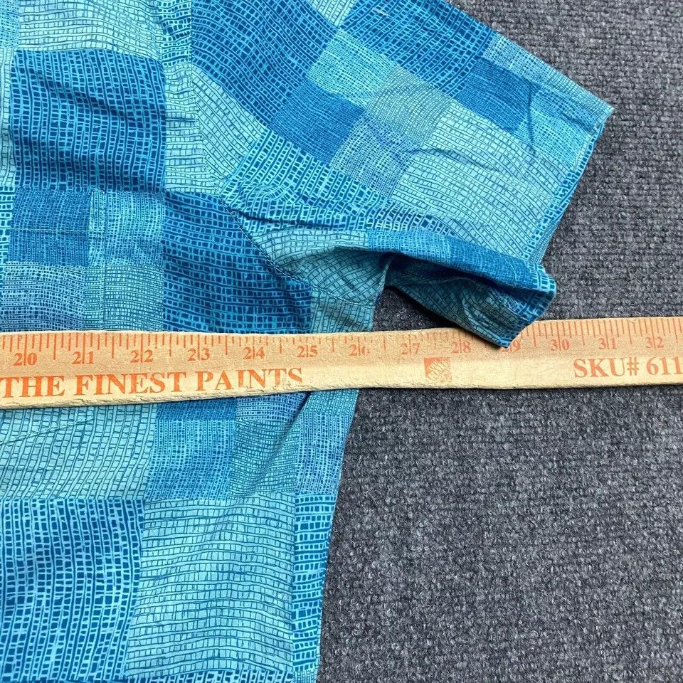Tori Richard Tori Richard Shirt Adults 2XL Blue Hawaiian Geometric Lawn Size US XXL / EU 58 / 5 - 4 Thumbnail
