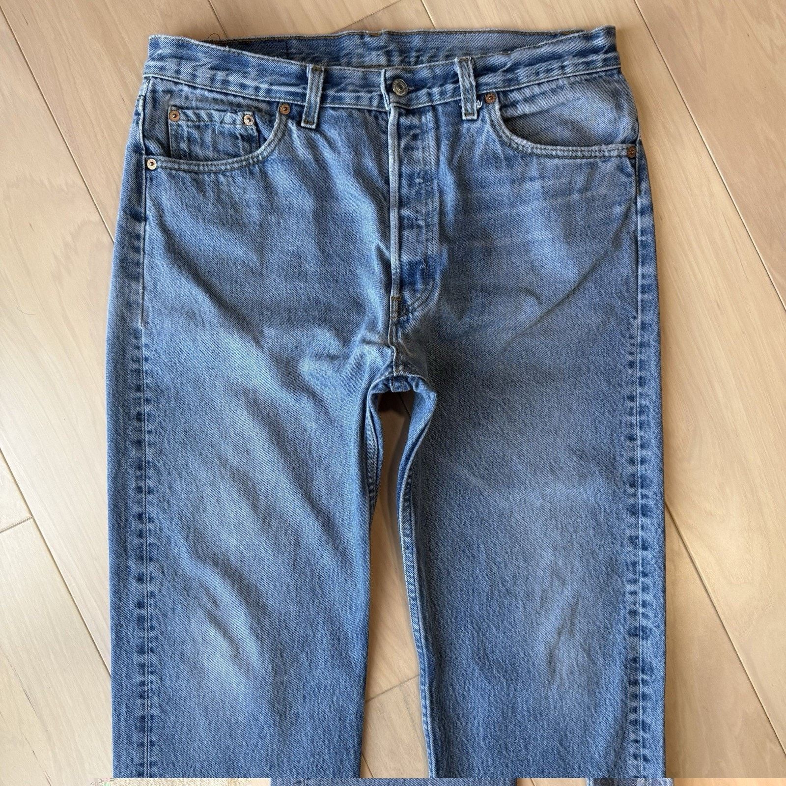 Levi's Vintage Levis 501 Jeans 34 Straight Leg 90s Denim Workwear Size US 34 / EU 50 - 3 Thumbnail
