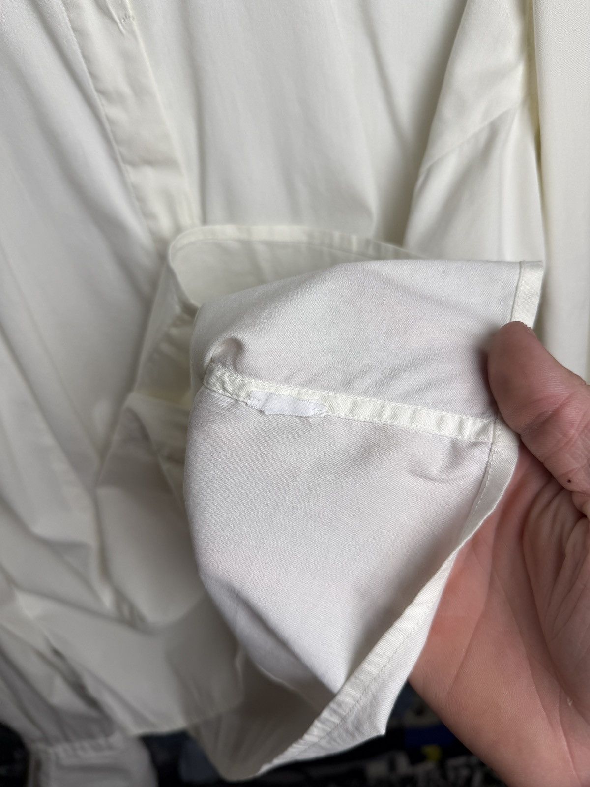 Brunello Cucinelli Brunello Cucinelli Shirt Luxury White Baggy Fit Blouse Size L / US 10 / IT 46 - 12 Thumbnail