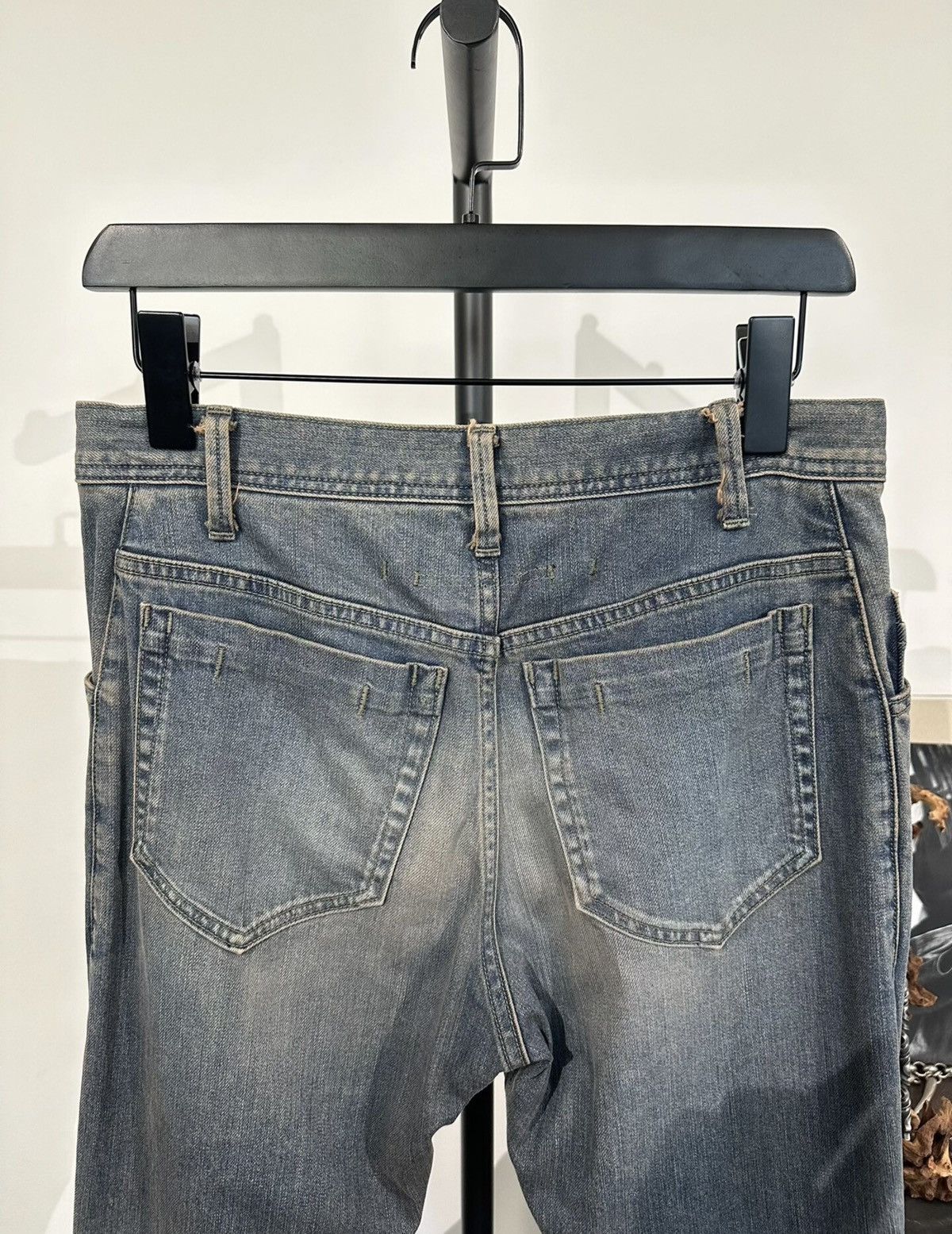 Julius Julius_7 Double-Knee Distressed Washed Jeans Size US 29 - 4 Thumbnail