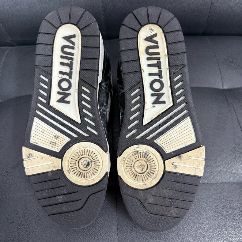 Louis Vuitton Louis Vuitton Men's black and white denim low-cut board sh Size US 6.5 / EU 39-40 - 5 Thumbnail
