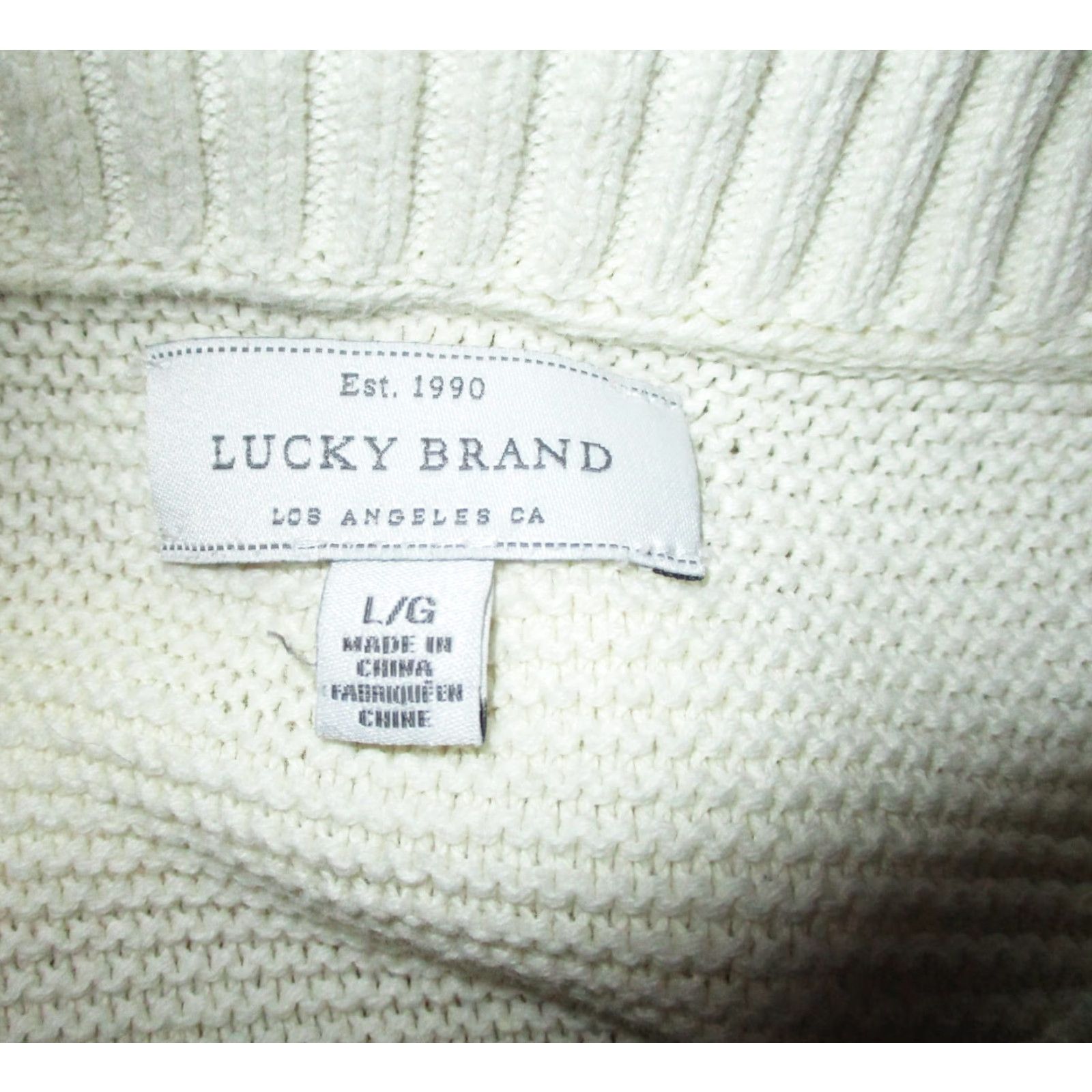 Lucky Brand LUCKY BRAND Beige Rust Heavy Knit Sleeveless Top L Shirt Women Sleeveless Printed Striped Casual Knits 2000s? Size L / US 10 / IT 46 - 6 Thumbnail