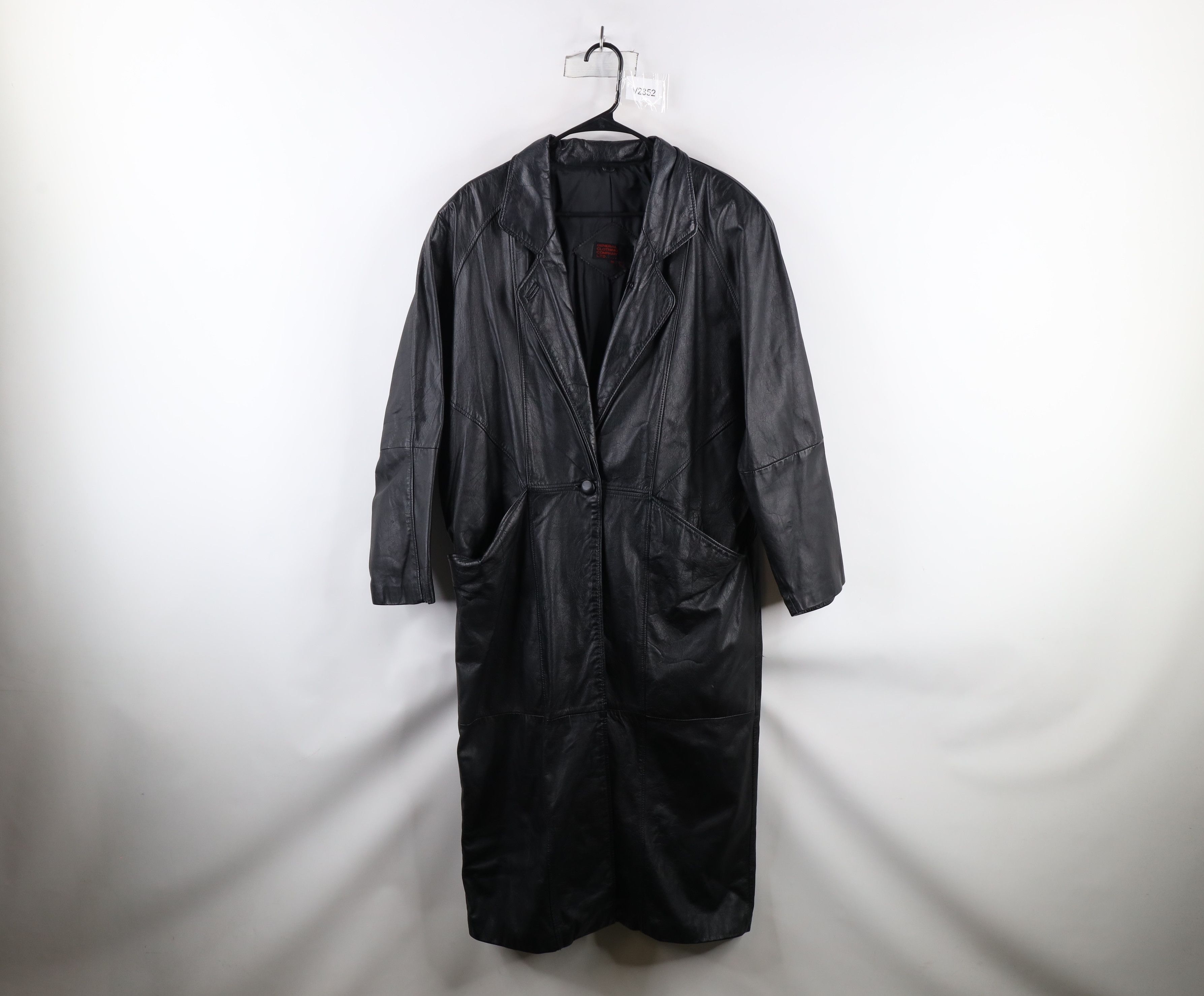 Vintage Vintage 90s Streetwear Full Length Trench Coat Jacket Black Size M / US 6-8 / IT 42-44 - 1 Thumbnail