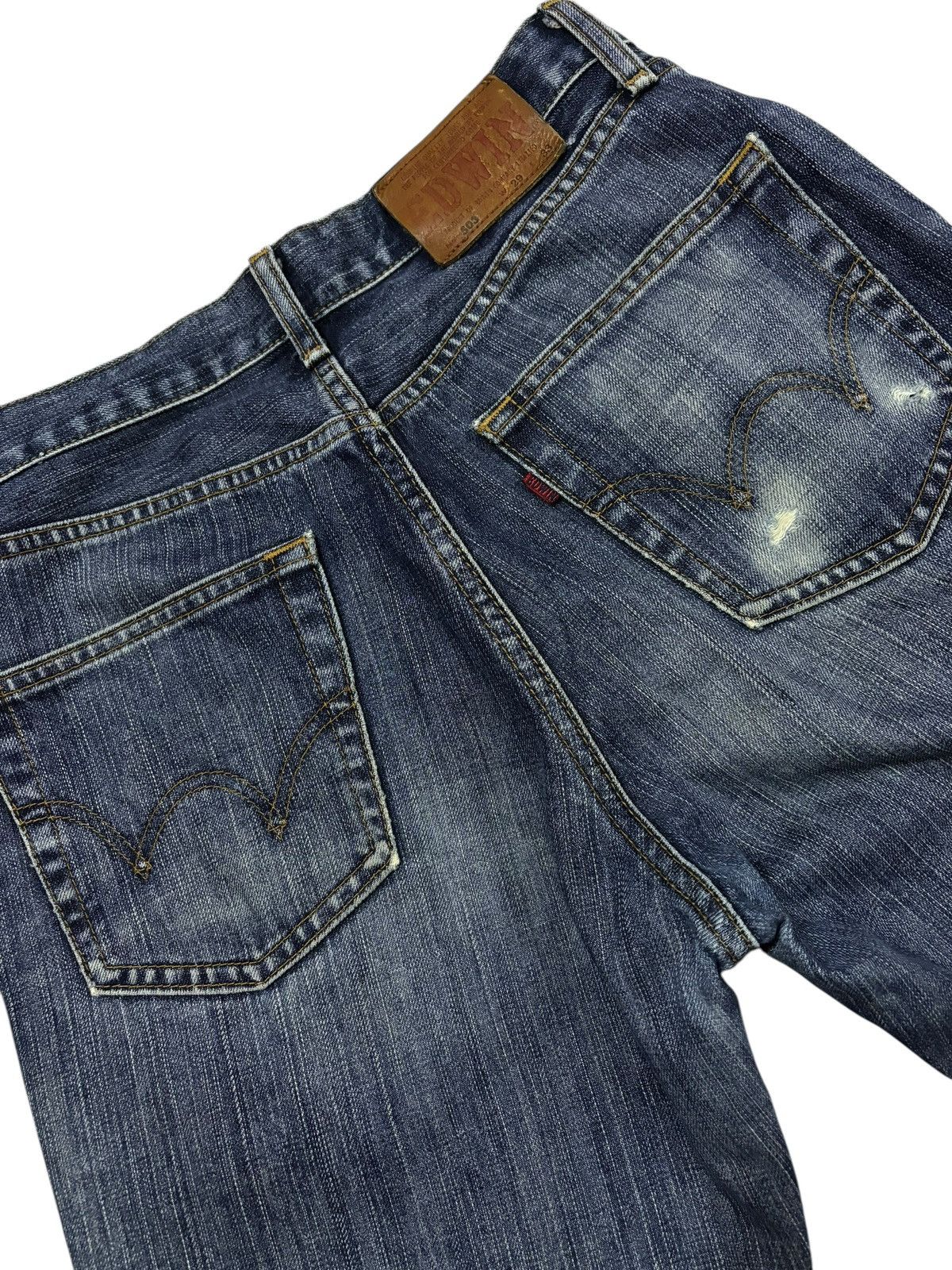 Edwin Vtg Edwin Japan 503 Distressed Jeans Size US 28 / EU 44 - 8 Thumbnail
