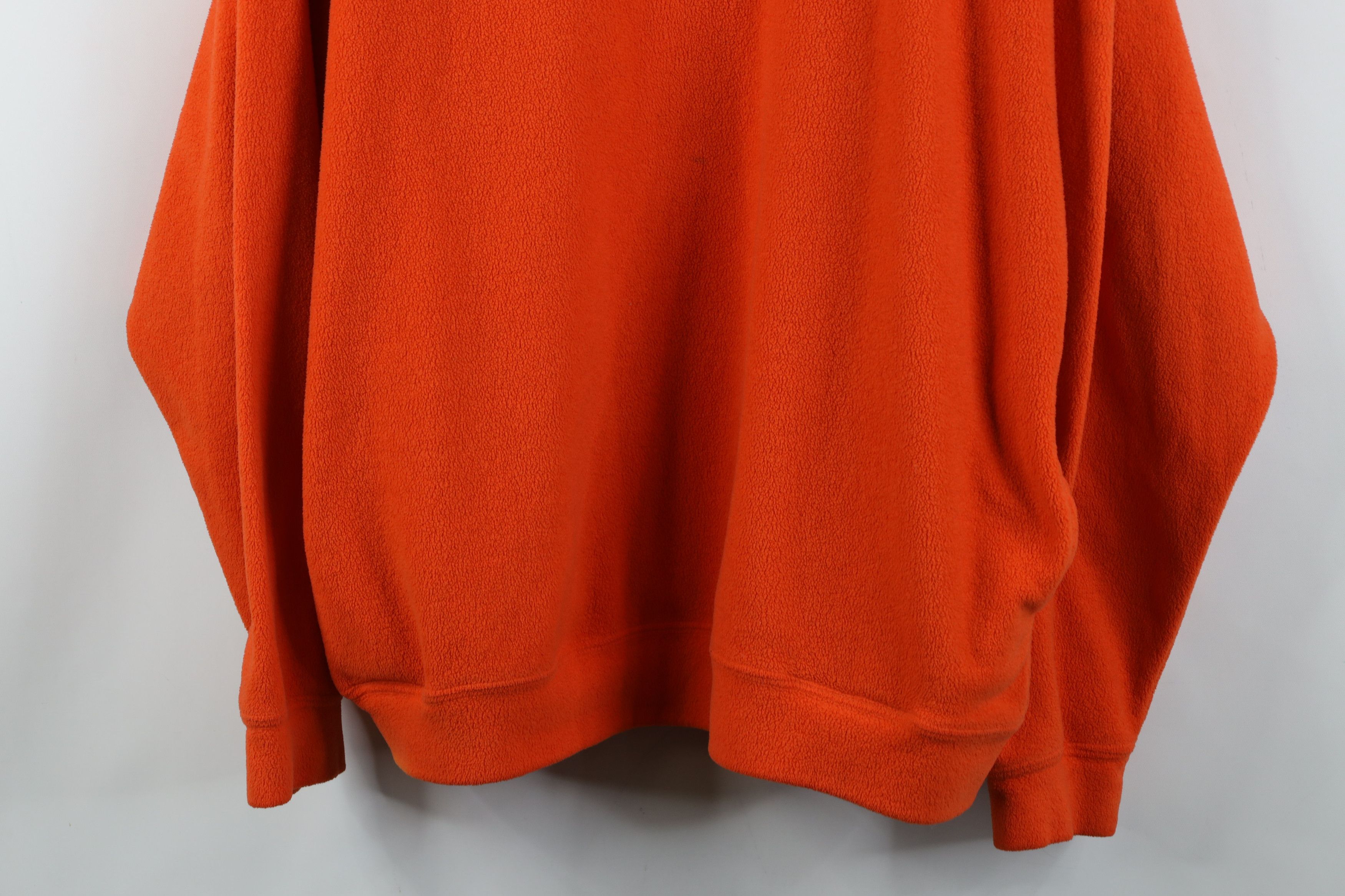 Gap Vintage 90s Gap Baggy Fit Fleece Hoodie Sweatshirt Orange Size US XL / EU 56 / 4 - 3 Thumbnail
