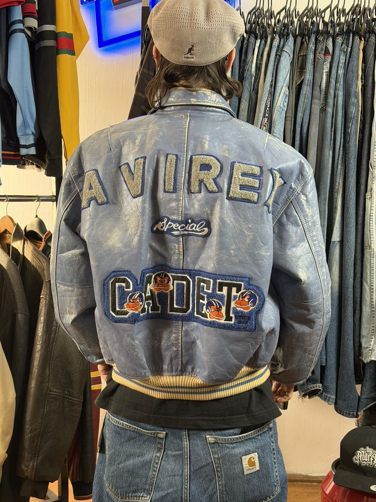 Avirex Vintage 1980s Avirex Special Cadet leather bomber jacket Size US S / EU 44-46 / 1 - 3 Thumbnail