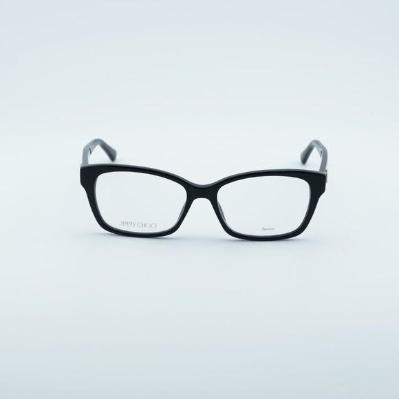 Jimmy Choo Jimmy Choo JC270 0807 00 Eyeglasses Shiny Black 53mm Size ONE SIZE - 2 Thumbnail