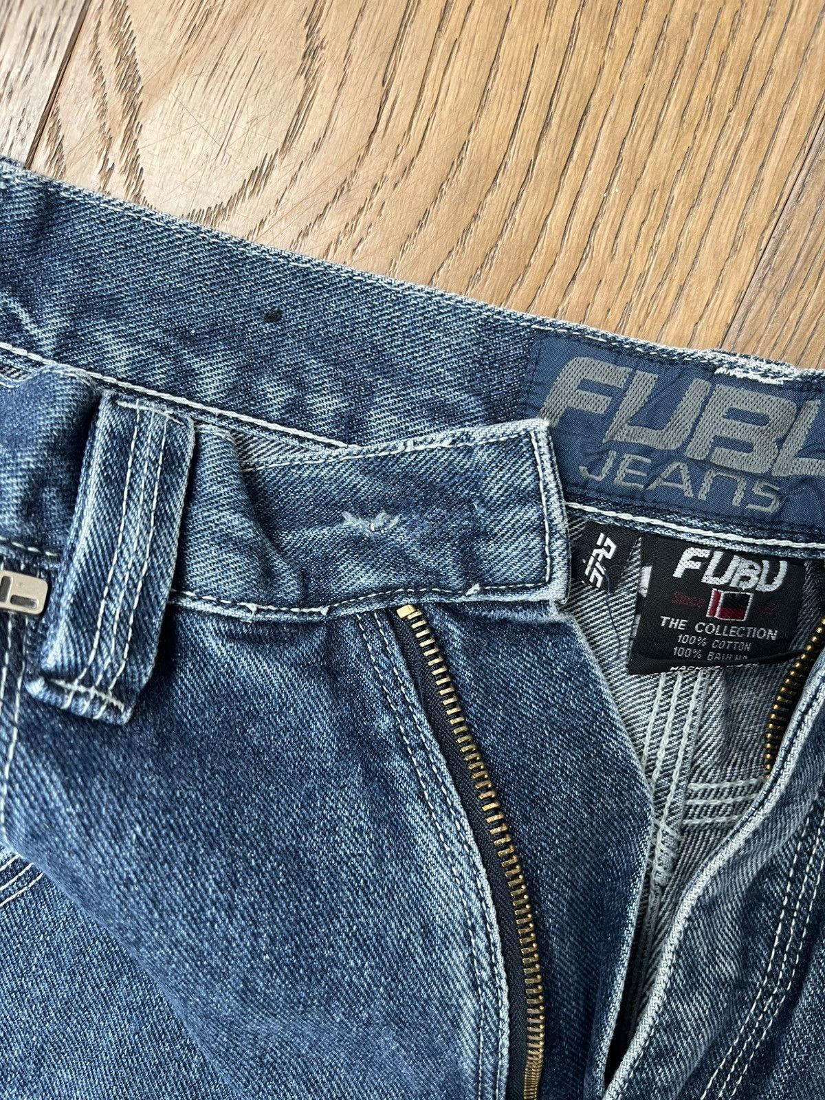 Fubu Jorts Fubu y2k Shorts Jeans Denim Size US 31 - 6 Thumbnail