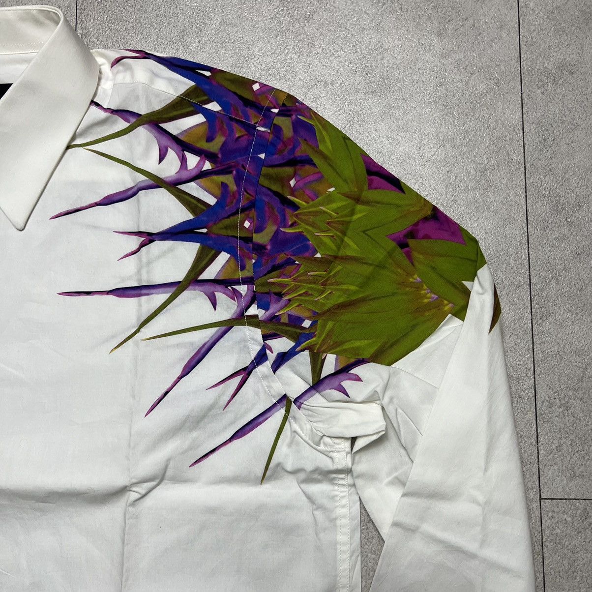 Givenchy × Riccardo Tisci Givenchy 12SS White Bird Of Paradise Shirts Size US M / EU 48-50 / 2 - 3 Thumbnail