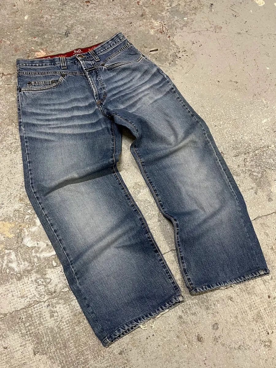 Dolce & Gabbana × Vintage AW2003 Dolce & Gabbana Raw Blue Faded Denim Jeans Size US 30 / EU 46 - 2 Thumbnail