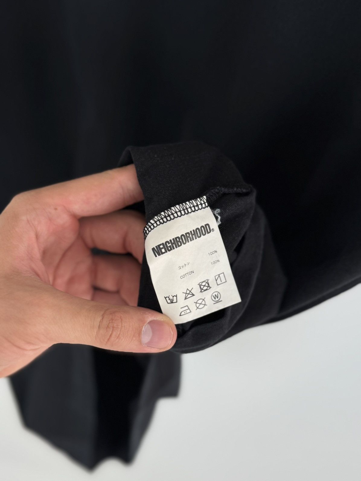 Neighborhood Neighborhood Distortion Logo Black T-Shirt Size US M / EU 48-50 / 2 - 11 Thumbnail