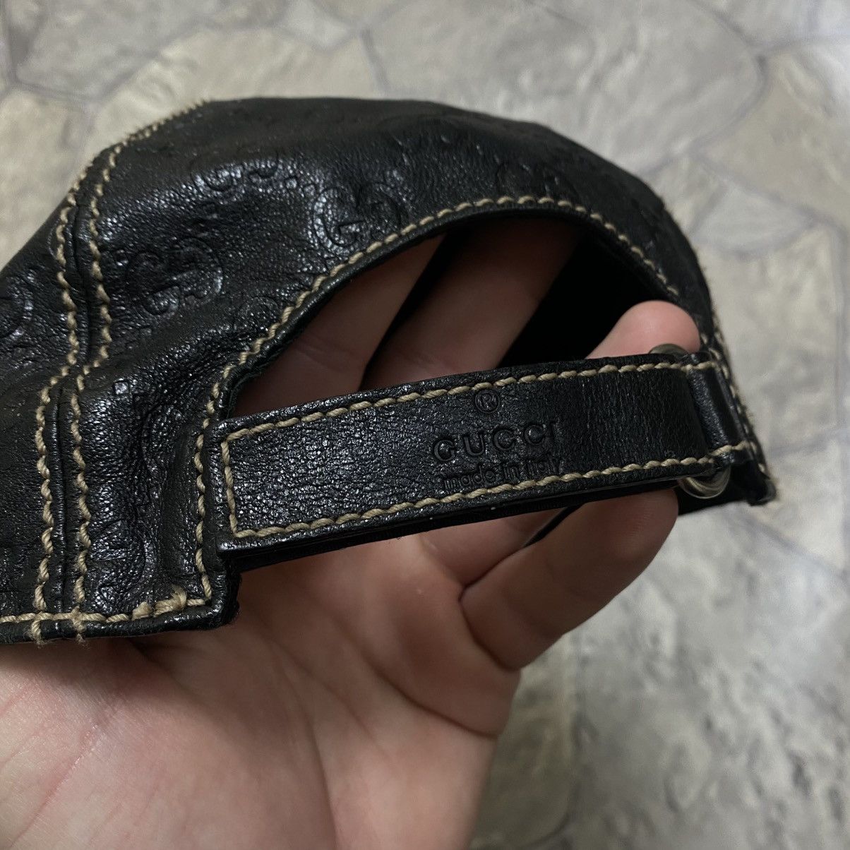 Gucci Gucci Cap Monogram Black Size M Size ONE SIZE - 5 Thumbnail
