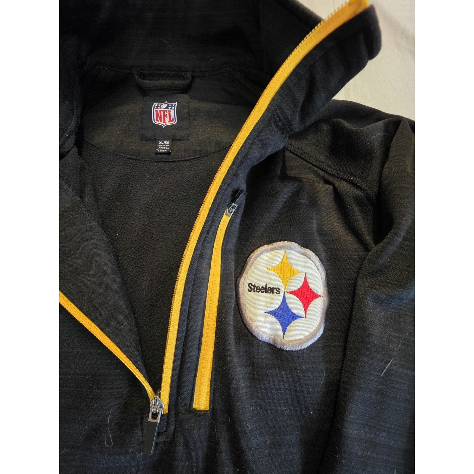 Other Pittsburgh Steelers NFL Men's Size Xl Quarter Zip Black Size US XL / EU 56 / 4 - 4 Thumbnail