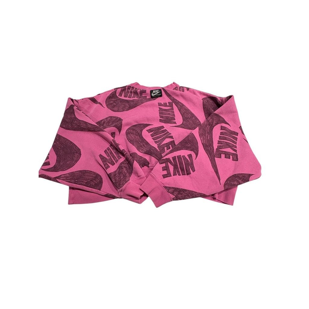 Nike Retro x NIKE Icon Clash Magenta Crop Pullover Sweatshirt XS Size XS / US 0-2 / IT 36-38 - 3 Thumbnail