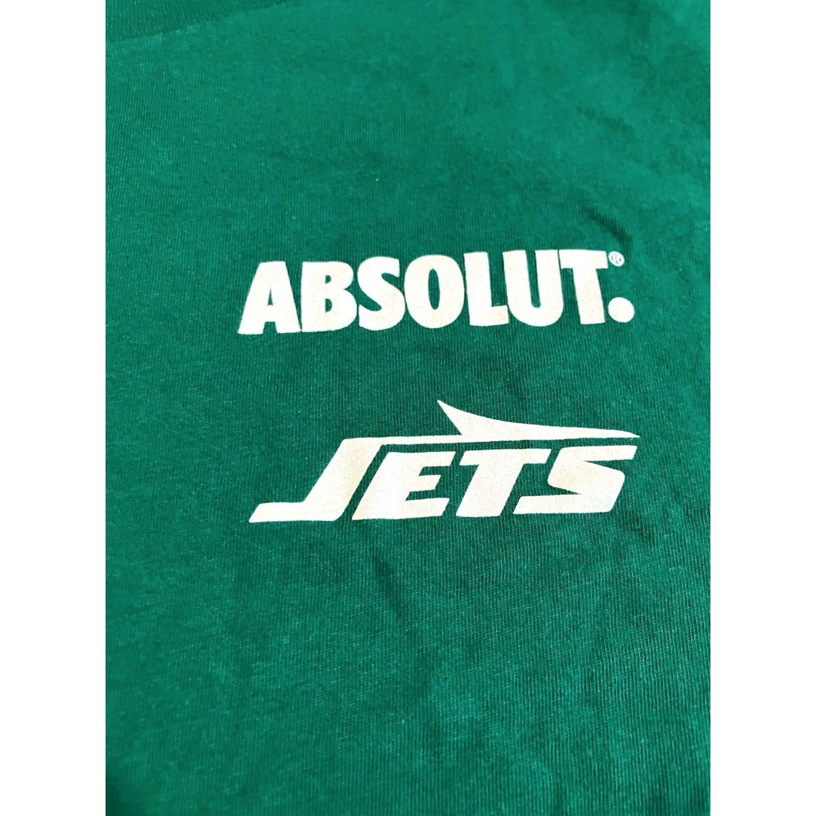 Vintage ABSOLUT VODKA NEW YORK JETS T SHIRT MEN'S XL Bella + Canvas Green NWOT Regular Short Sleeve Outstanding Awesome Size US XL / EU 56 / 4 - 2 Thumbnail