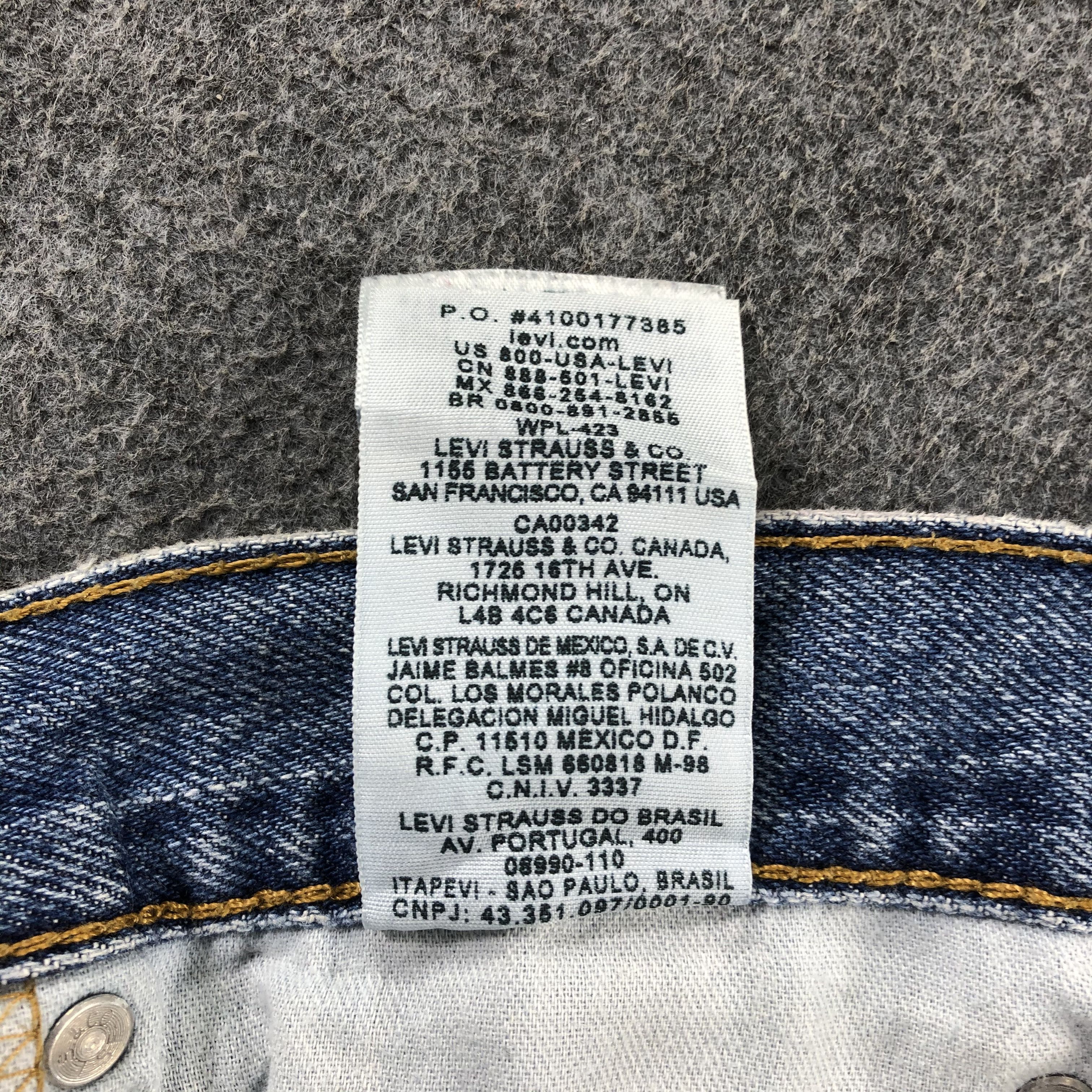 Levi's Vintage Blue Wash Levis 505 Jeans-J2585 Size US 34 / EU 50 - 14 Thumbnail