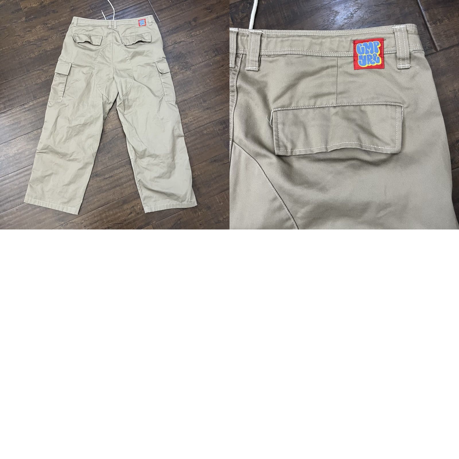Empyre VINTAGE Empyre Cargo Pants Men 36x28 Baggy Carpenter Double Knee Drawstring Casual Workwear 90s Grunge Denim Size US 36 / EU 52 - 8 Thumbnail