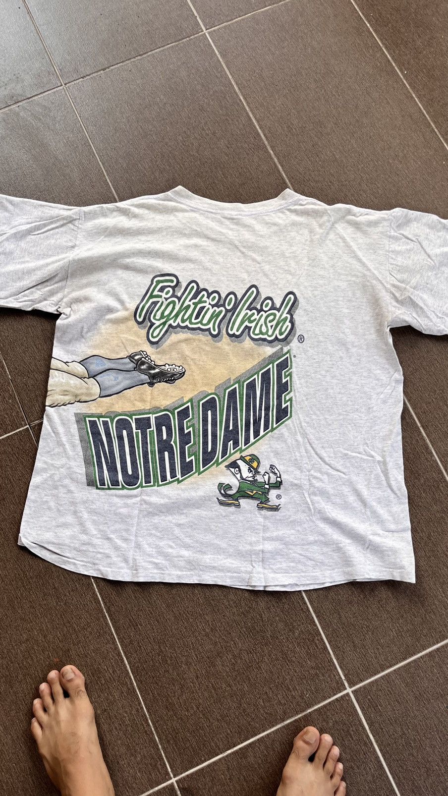 Salem Sportswear Vintage Notre Dame Tee Size US L / EU 52-54 / 3 - 4 Thumbnail