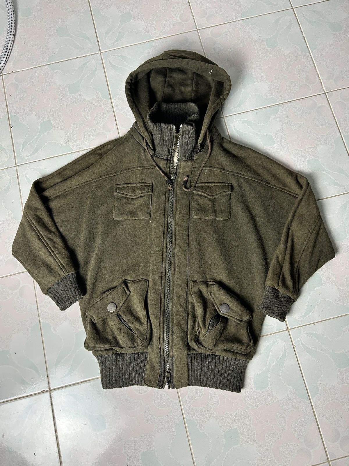 Japanese Brand Durer multi pocket army zipper double hooded japan jacket Size US M / EU 48-50 / 2 - 12 Thumbnail