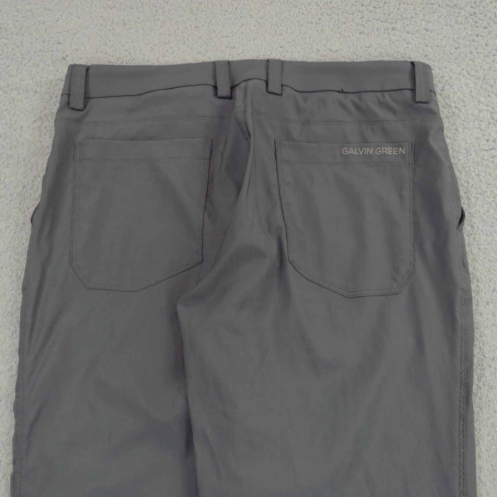 Galvin Green Galvin Green Pants Mens 34x32 Noah Breathable Sharkskin Grey Golf Pants Mens 34x32 Sharkskin Grey Regular 5-Pocket Classic Modern Sports Men Gray Size US 34 / EU 50 - 4 Thumbnail