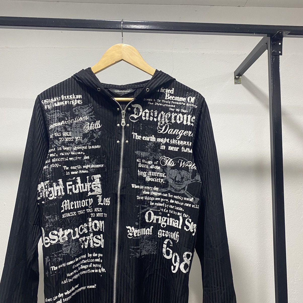 Hysteric Glamour Beaumere Poem Wording Punk Grunge Zipper Hoodie Size US S / EU 44-46 / 1 - 3 Thumbnail