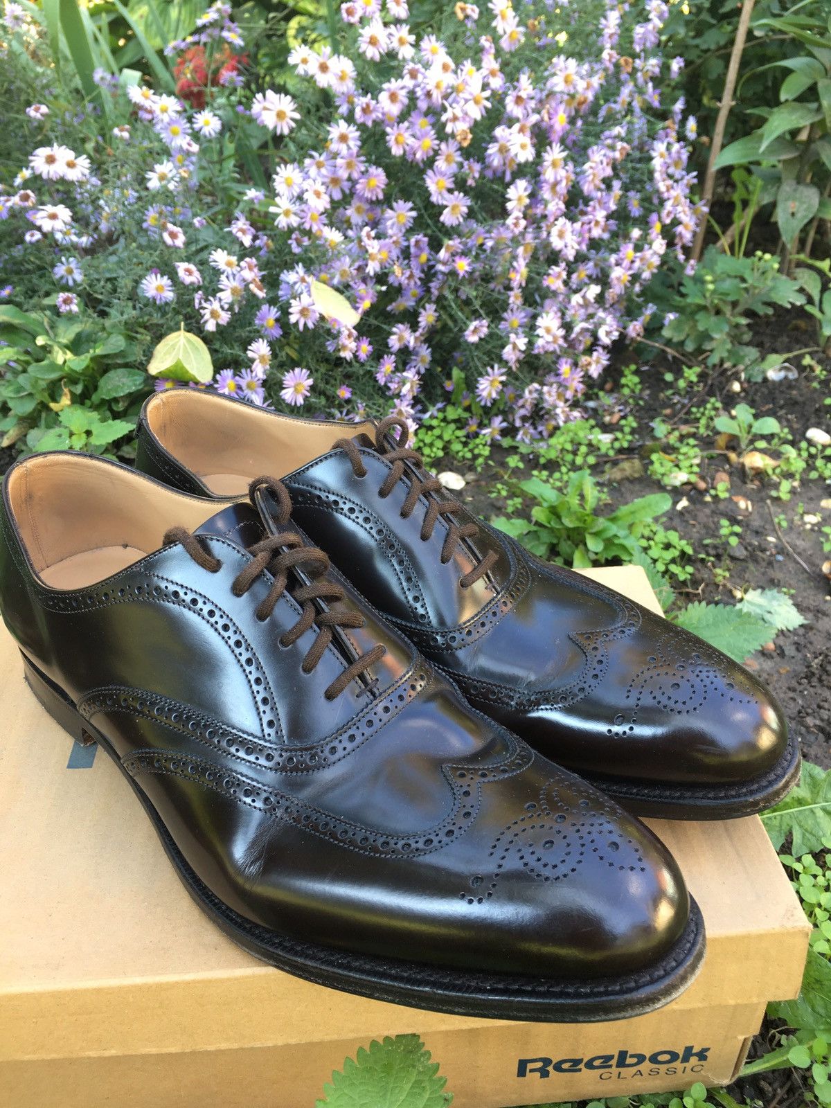Church's Berlin Shoes Oxford Brogue Welt Brown Leather