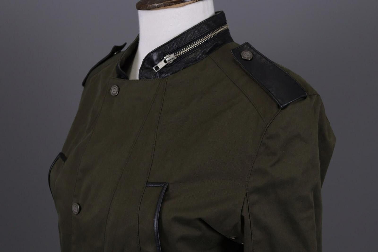 The Kooples The Kooples Khaki Multipockets Cargo Snap Jacket Size XS Size XS / US 0-2 / IT 36-38 - 10 Thumbnail