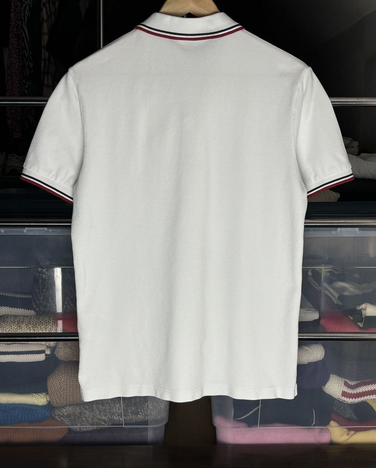 Prada Prada White Tab Luxury Polo Shirt Designer Vintage Size US L / EU 52-54 / 3 - 4 Thumbnail