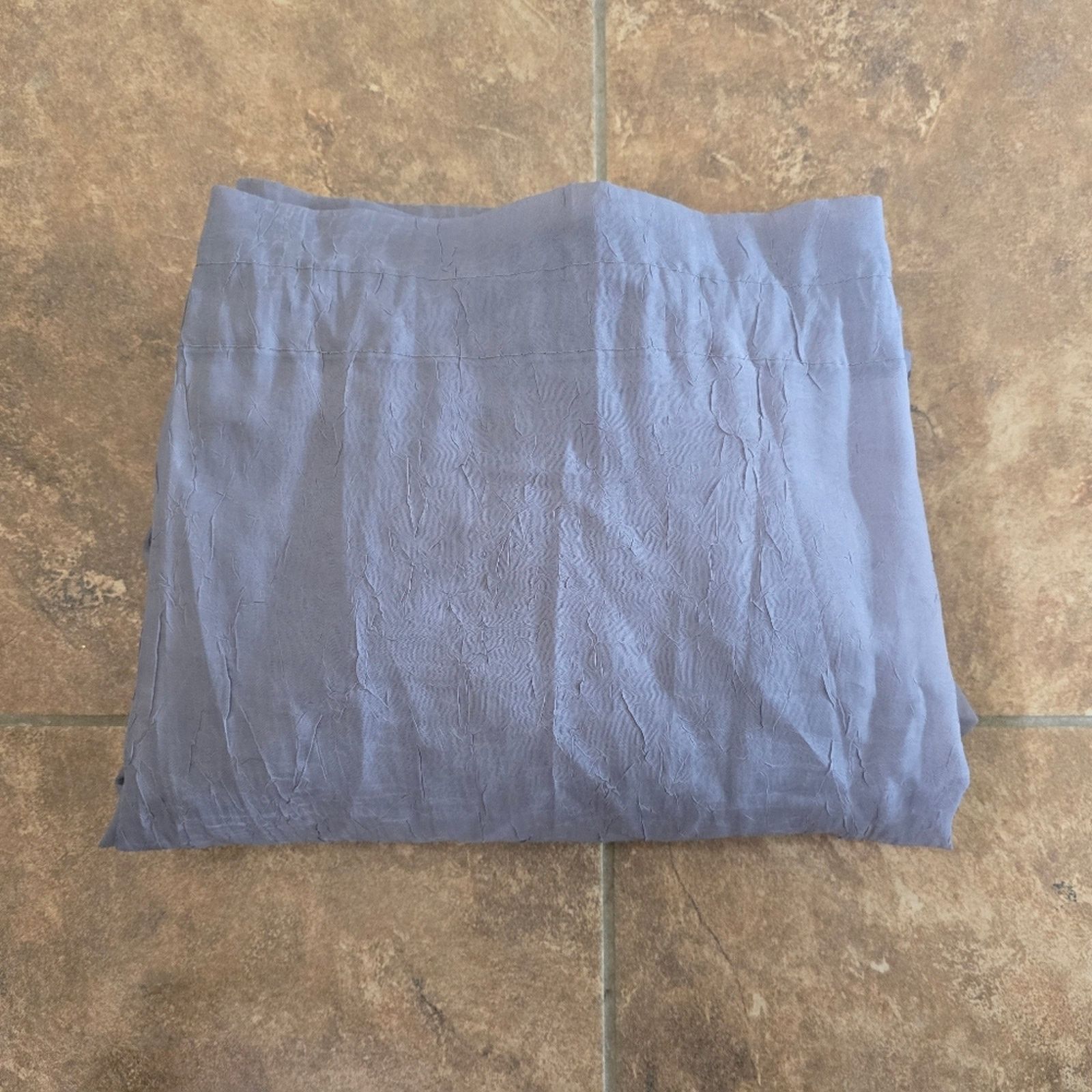 Other Grey Crinkled Lace Curtain Bundle Size ONE SIZE - 1 Thumbnail