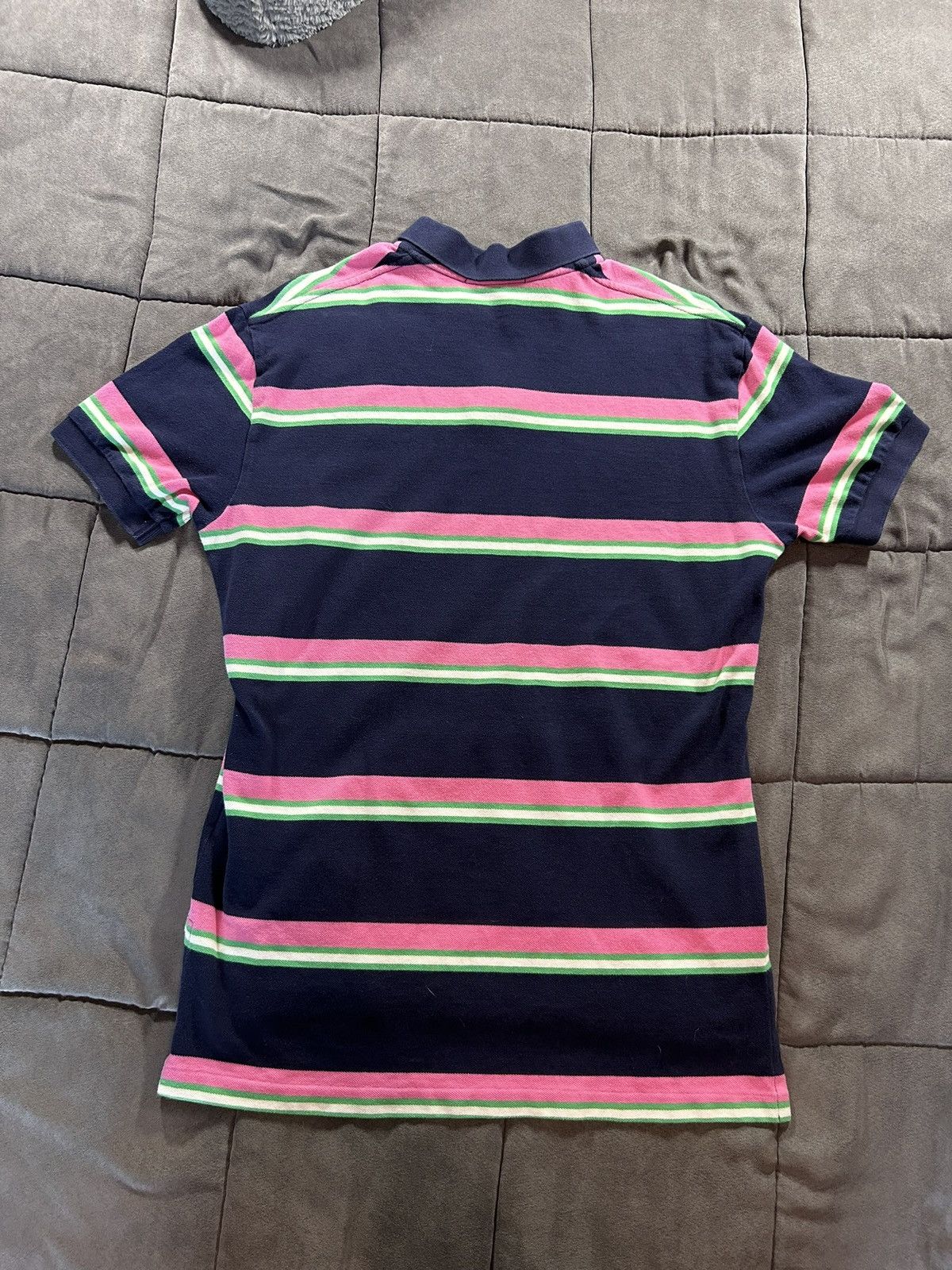 Polo Ralph Lauren Polo Ralph Lauren navy, pink, white, and green stripe shirt Size US M / EU 48-50 / 2 - 3 Thumbnail