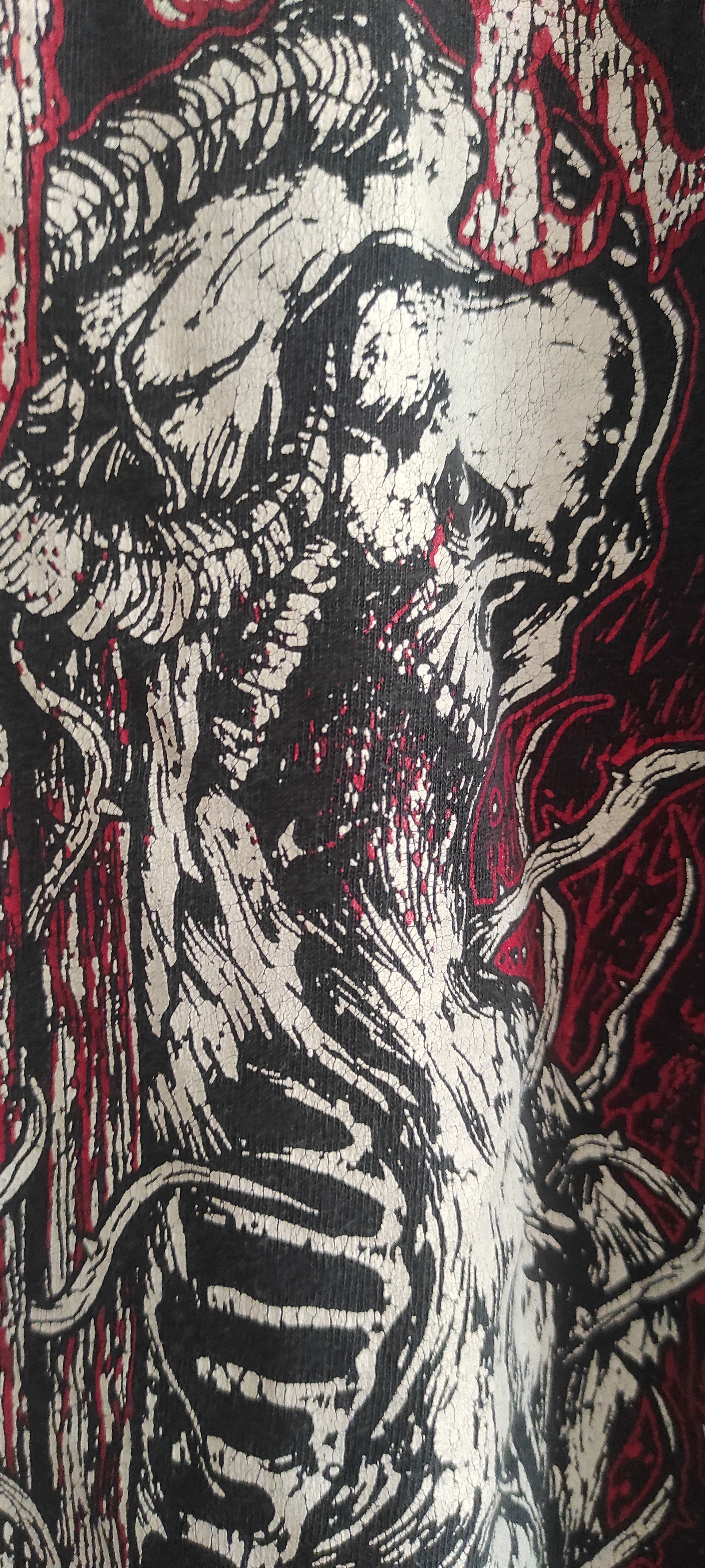 Gildan × Vintage VTG Gildan Graphic Skull Skeleton T shirt Skill To Kill Size US L / EU 52-54 / 3 - 7 Thumbnail