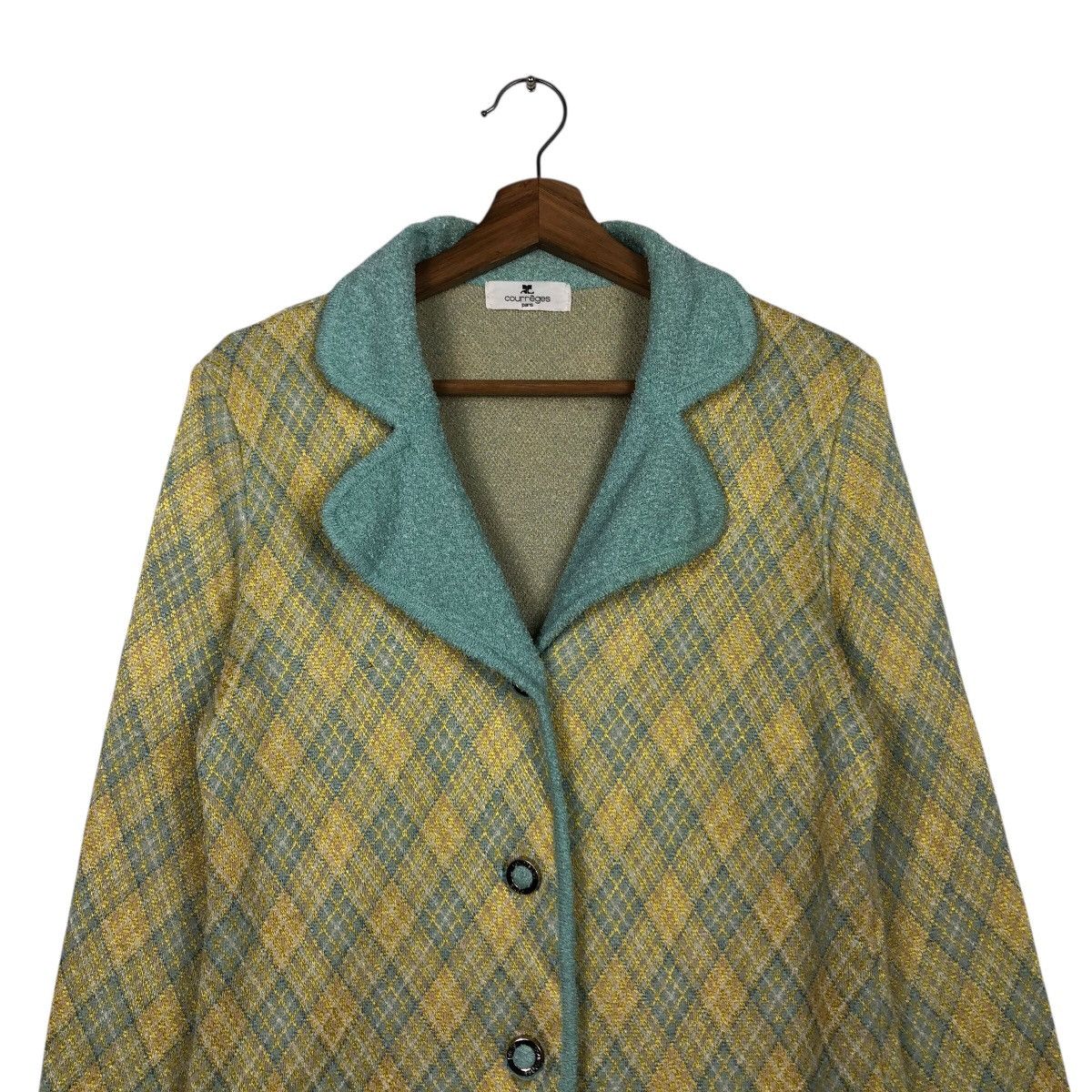 Japanese Brand 📌Vintage Tweed Jacket Design Courreges Paris Issey Miyake Size M / US 6-8 / IT 42-44 - 4 Thumbnail