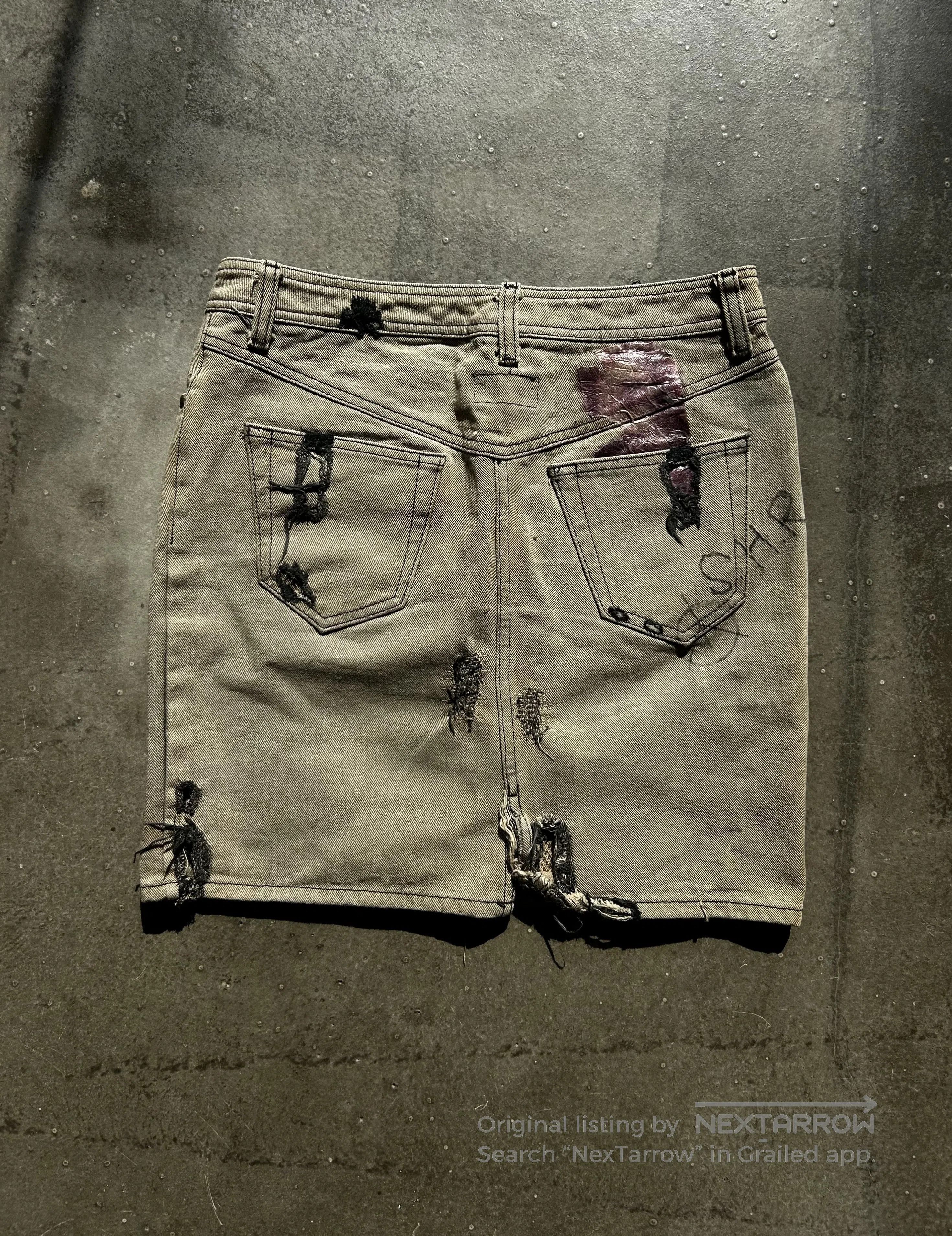 Share Spirit Homme Share Spirit Chain Distressed Skirt. Size 35" - 2 Thumbnail