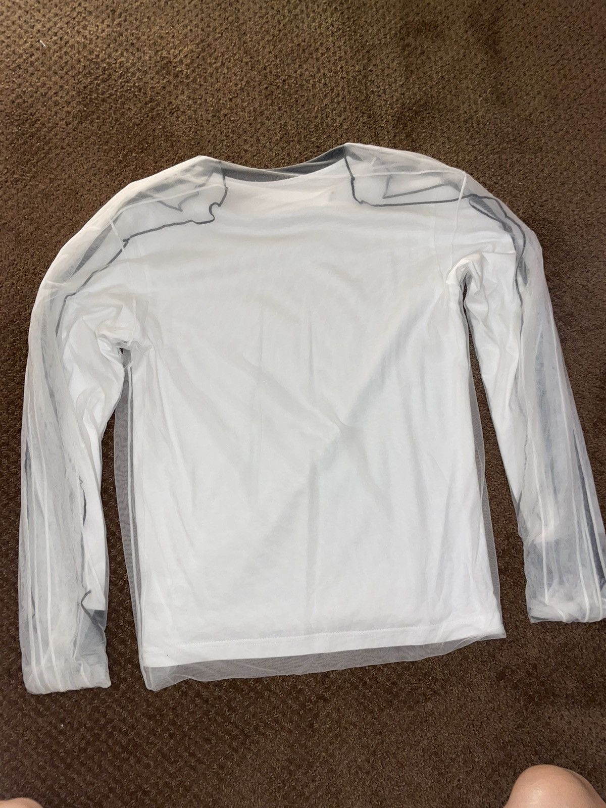 Y/Project Y/project white and black tulle overlay long sleeve T-shirt Size US M / EU 48-50 / 2 - 10 Thumbnail