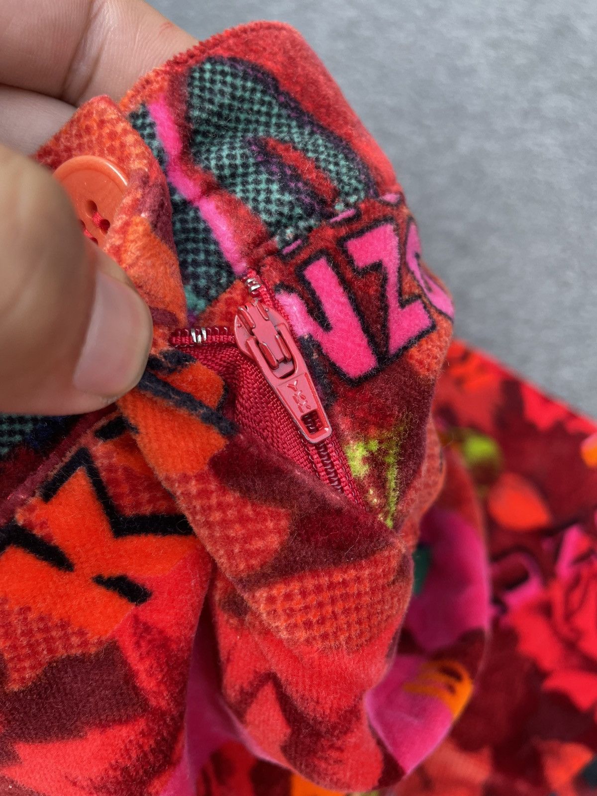 Kenzo rare kenzo jungle rose velvet Size 28" / US 6 / IT 42 - 3 Thumbnail