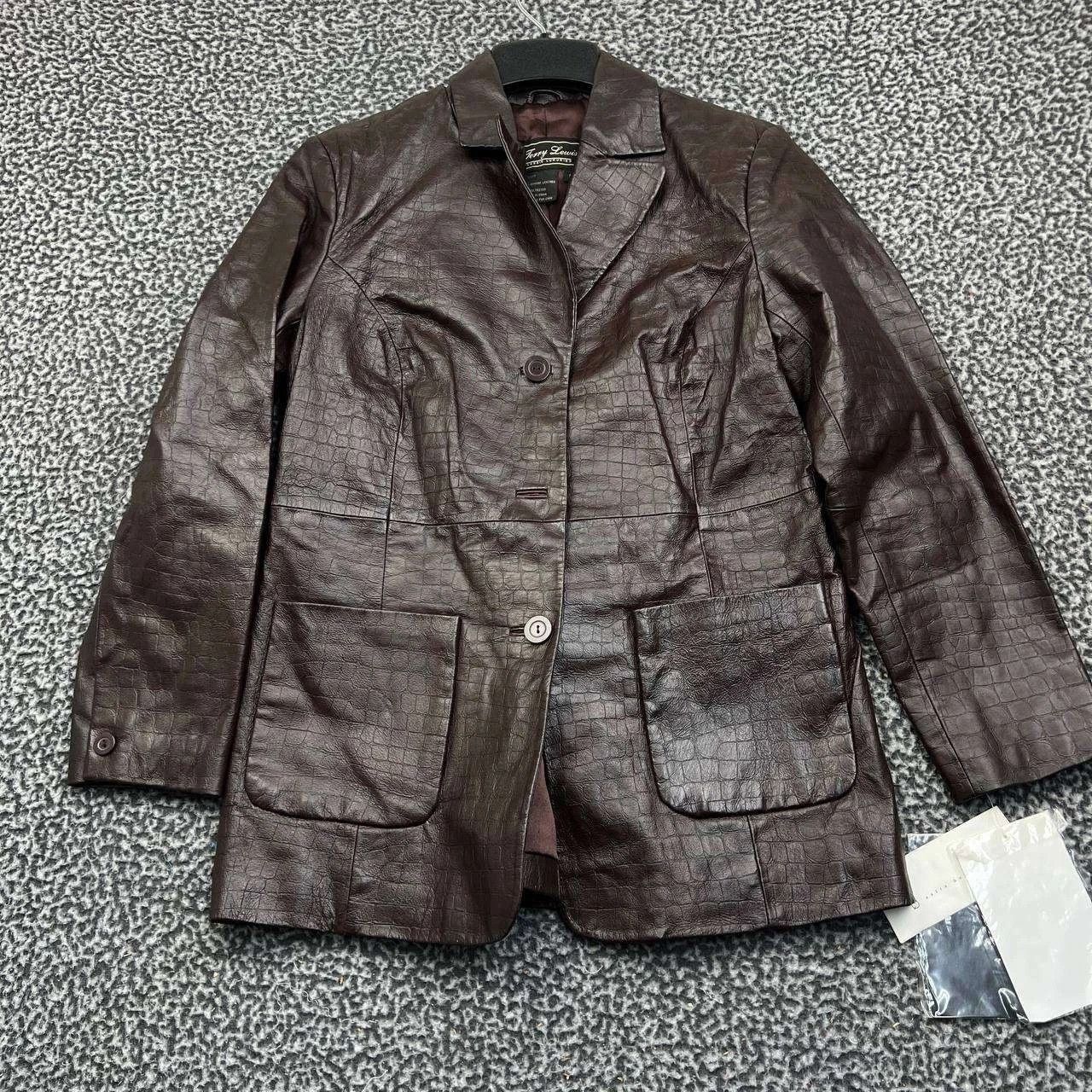 Other Vintage Terry Lewis Leather Jacket Women Button Front New S Size S / US 4 / IT 40 - 1 Thumbnail