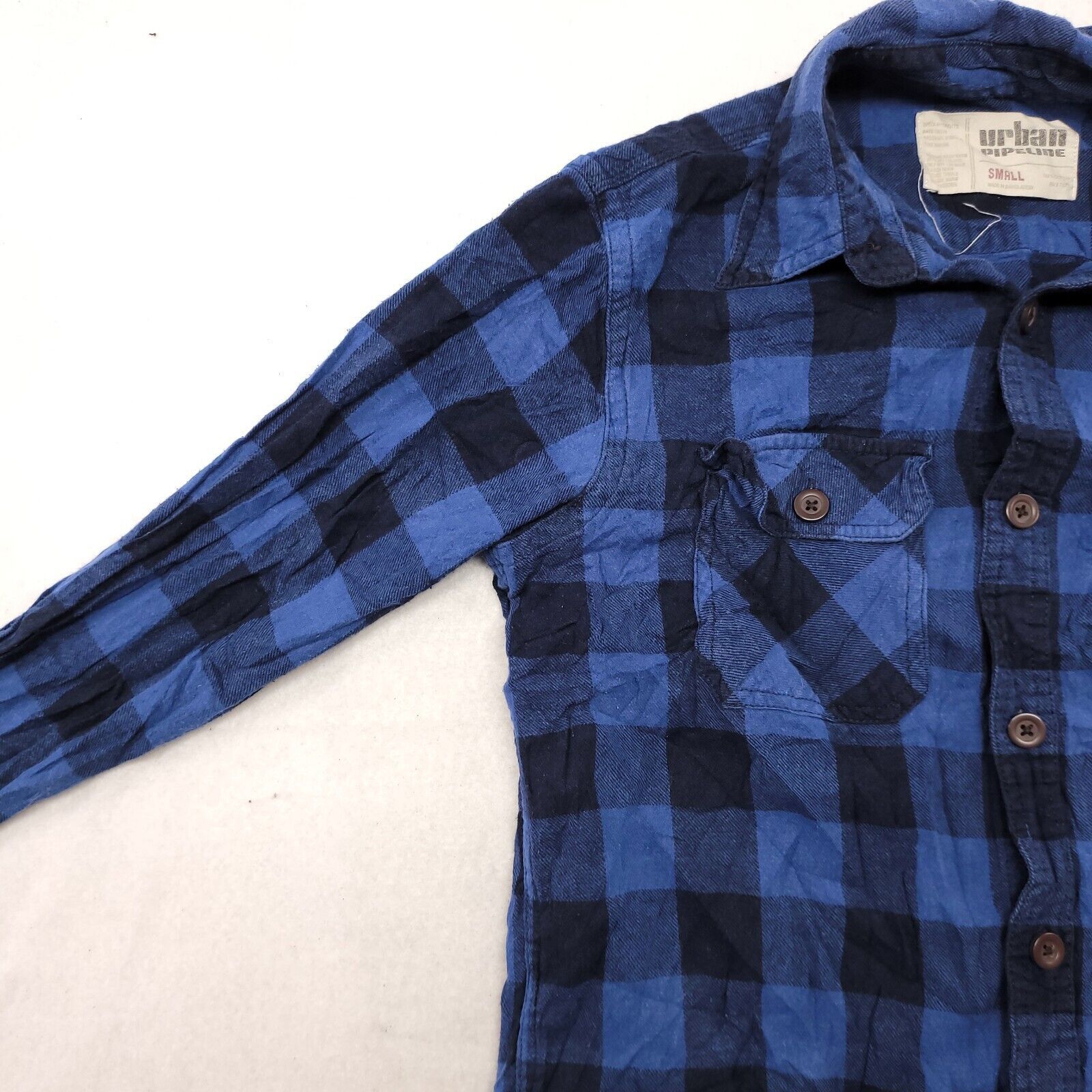Urban Pipeline Urban Pipeline Buffalo Check Flannel Shirt Mens Size S Blue Size US S / EU 44-46 / 1 - 4 Thumbnail